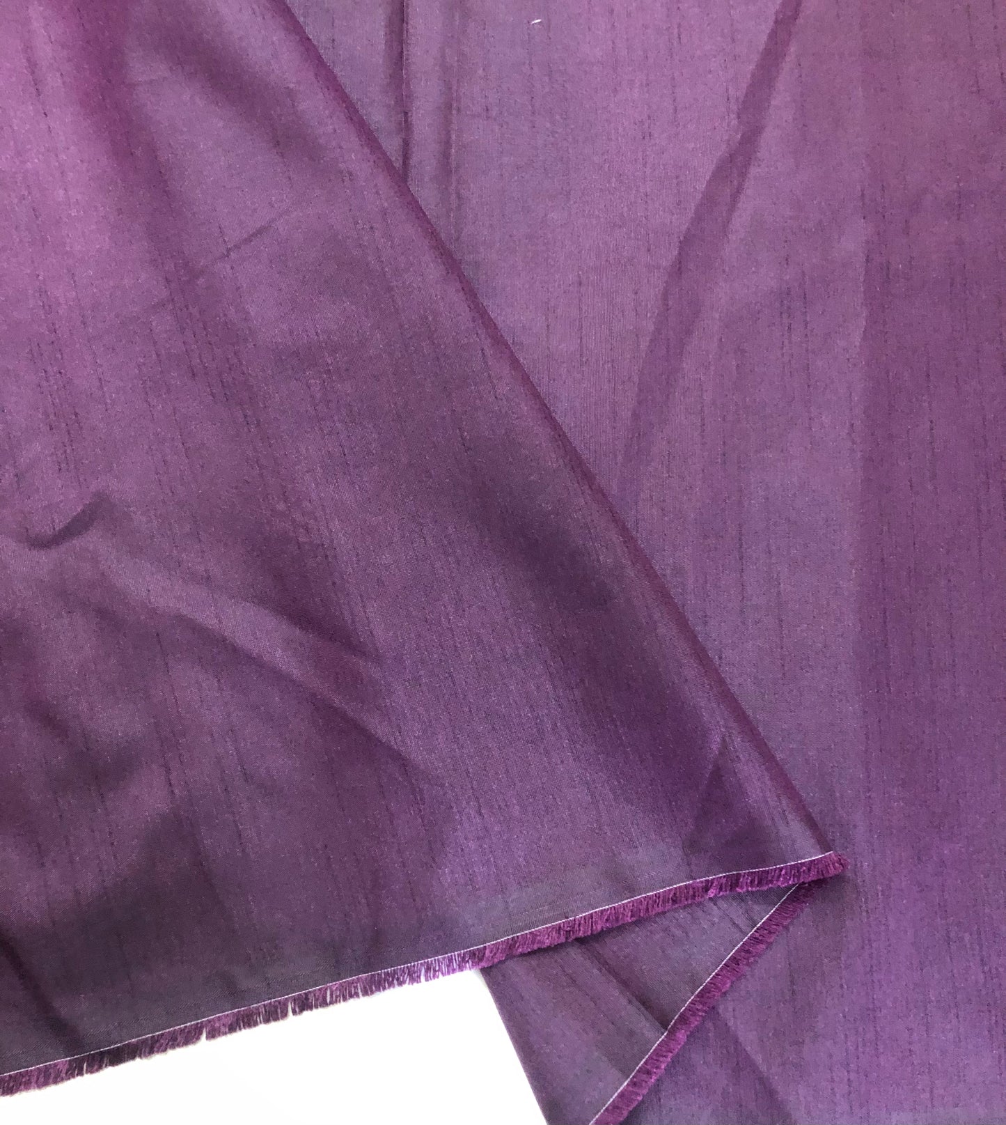 Purple Poly Raw Silk Faux Dupion 100% Polyester Upholstery Fabric Bridal Craft Dress Quilting Material - TSF46