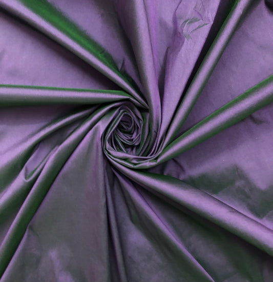 Purple Taffeta Fabric, Dress, Costume Prom Fabric, Indian Poly Silk Fabric, Multiple lengths will come in the continuous piece - TSF32