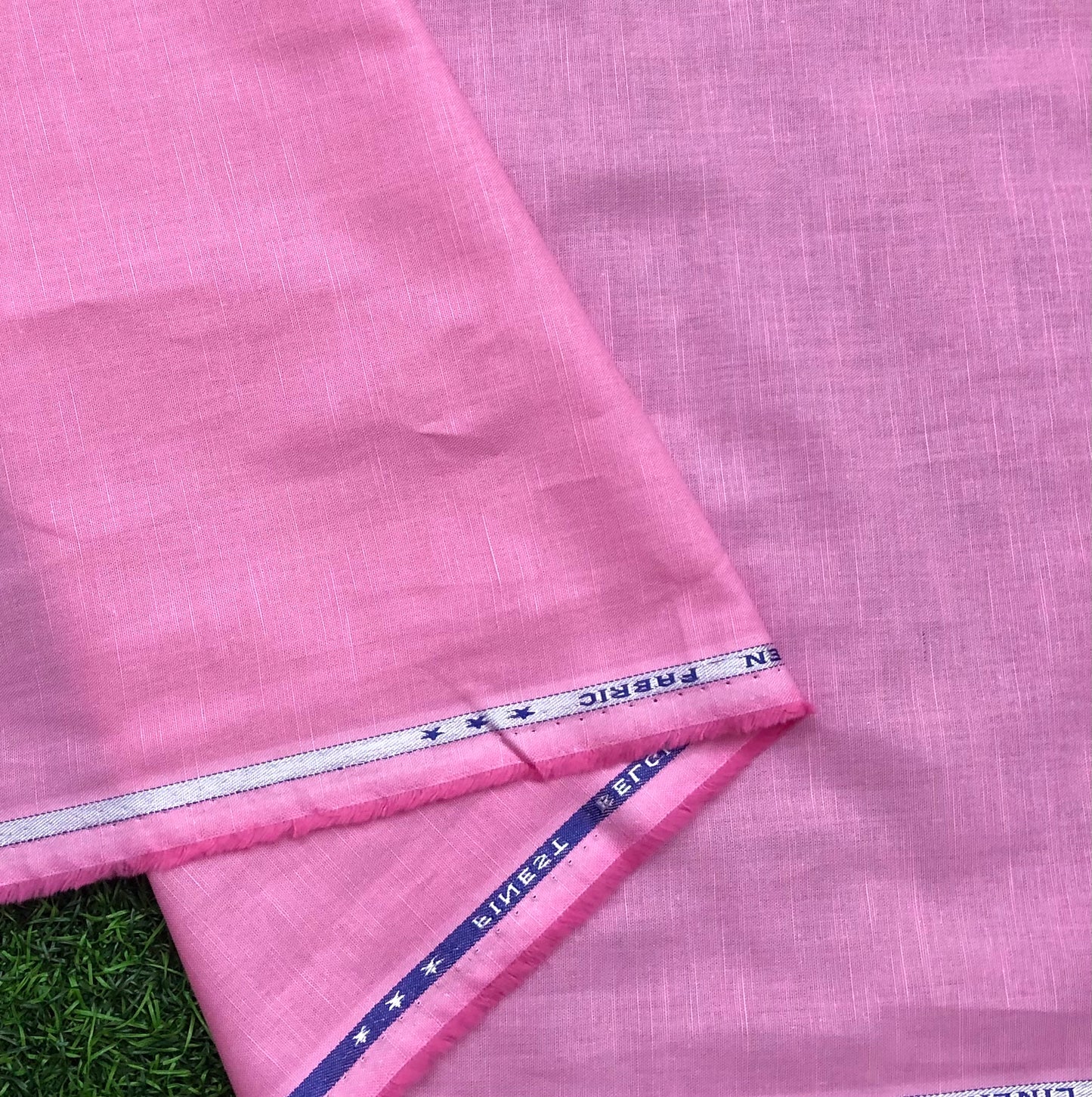 Pure Cotton fabric in Pink Color, Multiple lengths will come in the continuous piece - COTF21