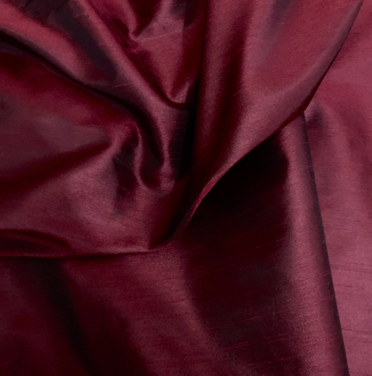 Burgundy Taffeta Fabric, Dress, Costume Apparel Fabric, Indian Poly Silk Fabric, Multiple yardage will come in a continuous length - TSF822