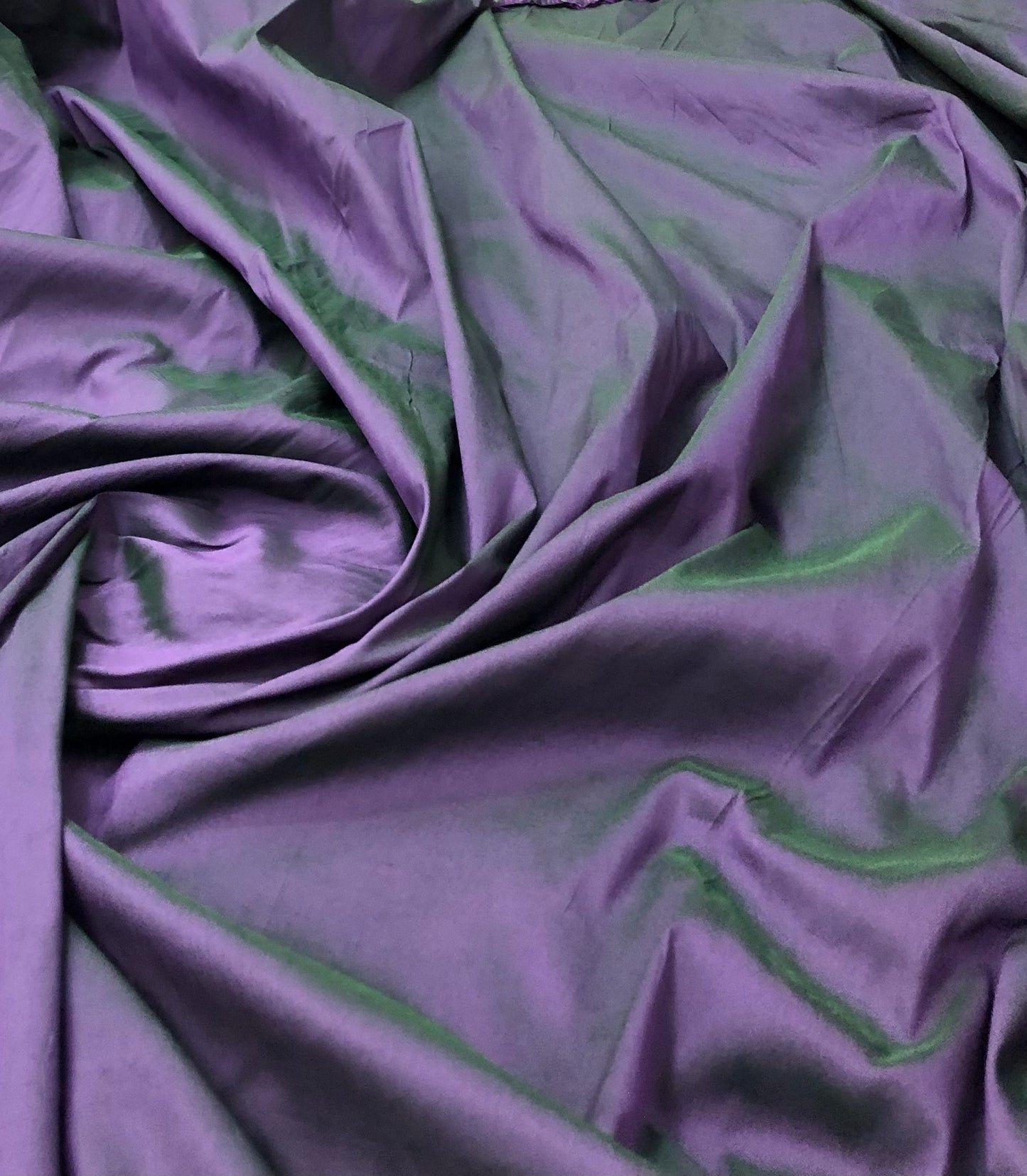 Purple Taffeta Fabric, Dress, Costume Prom Fabric, Indian Poly Silk Fabric, Multiple lengths will come in the continuous piece - TSF32