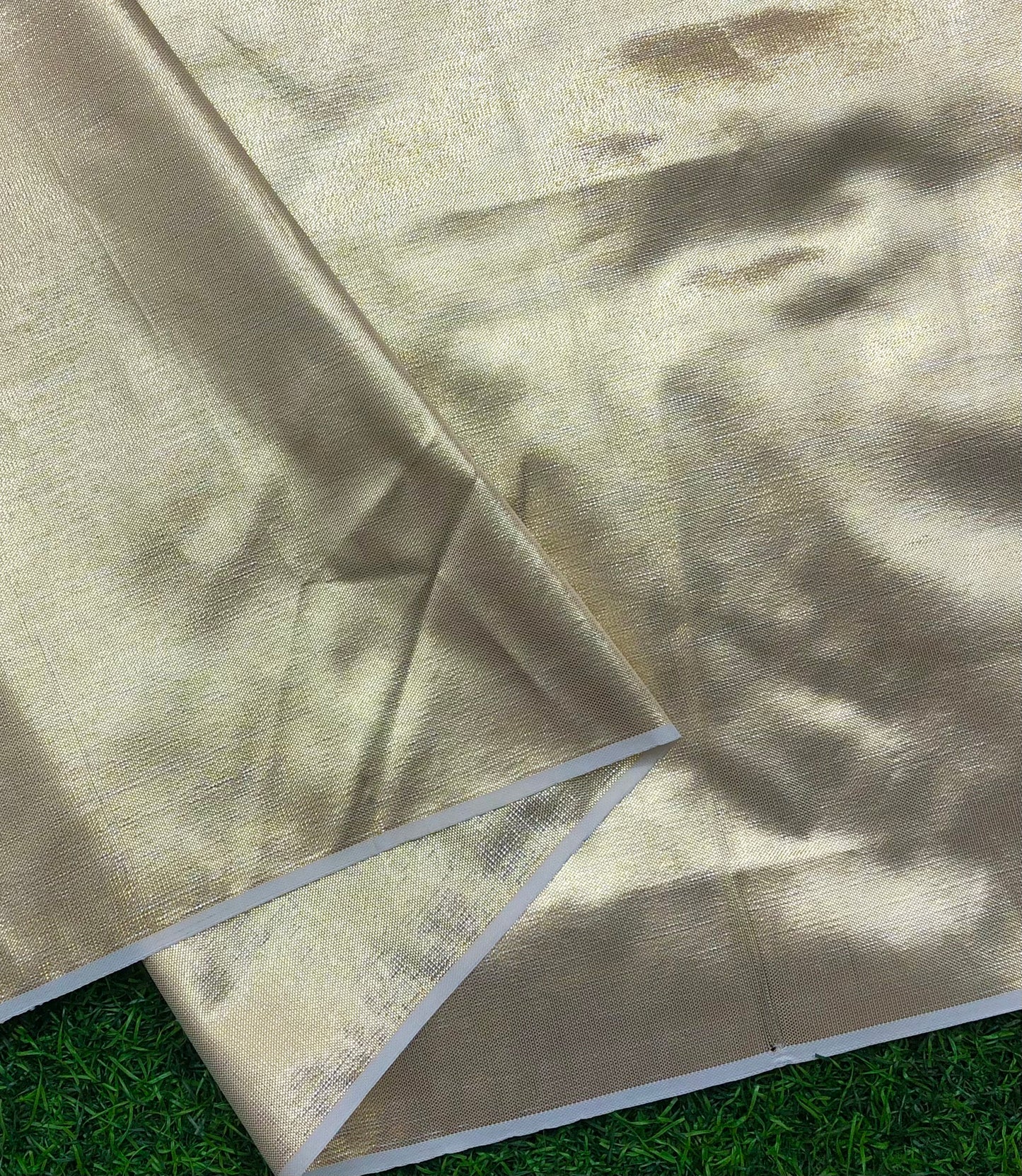 Gold Taffeta Fabric, Dress, Apparel Fabric, Poly Silk fabric ,Multiple yardage will come in one piece TSF1070