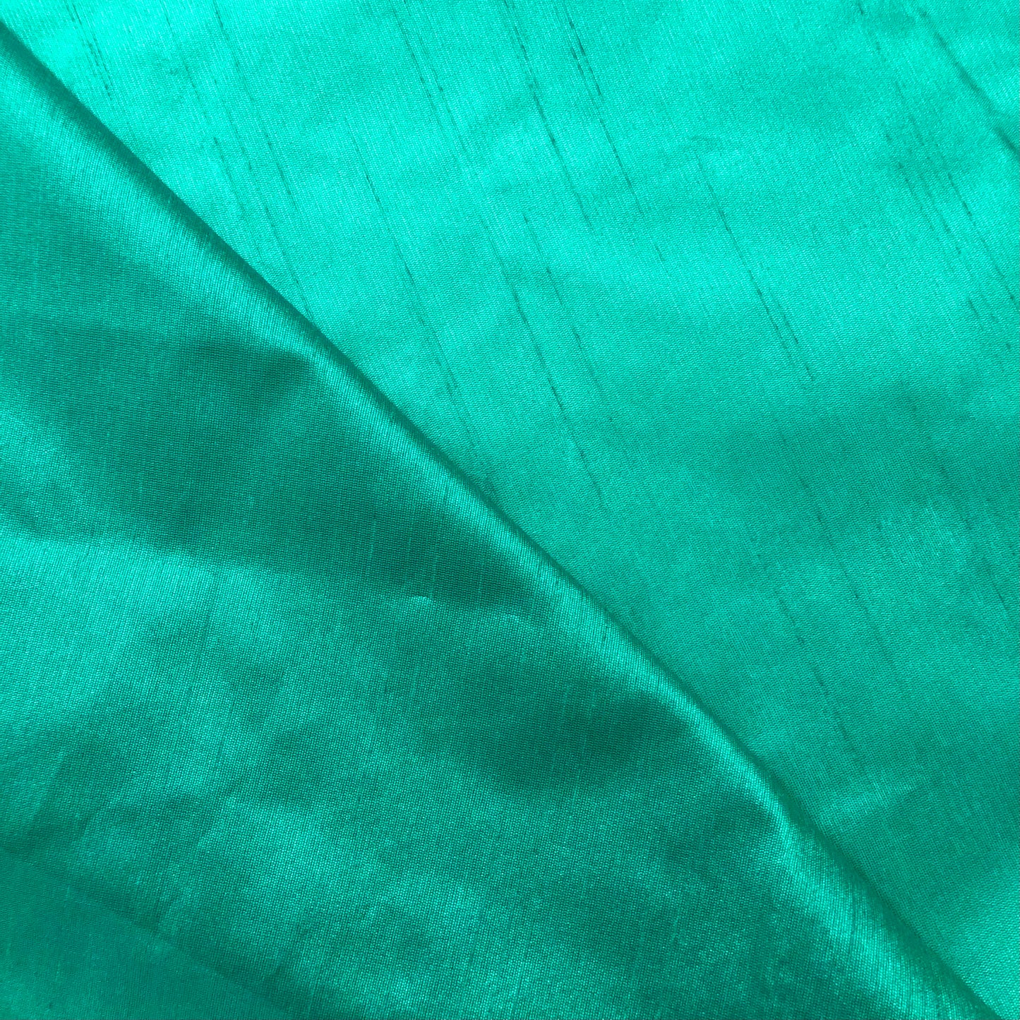 Green Poly Raw Silk Faux Dupion 100% Polyester Upholstery Fabric Bridal Craft Dress Quilting Material TSF39