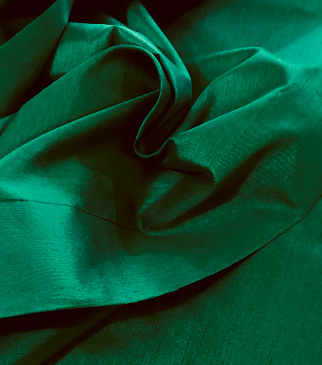 Forest Green Taffeta Fabric, Dress, Costume Apparel Fabric,  Indian Poly Silk Fabric, Fabric By Yard/ Meter, Prom dress Fabric TSF49