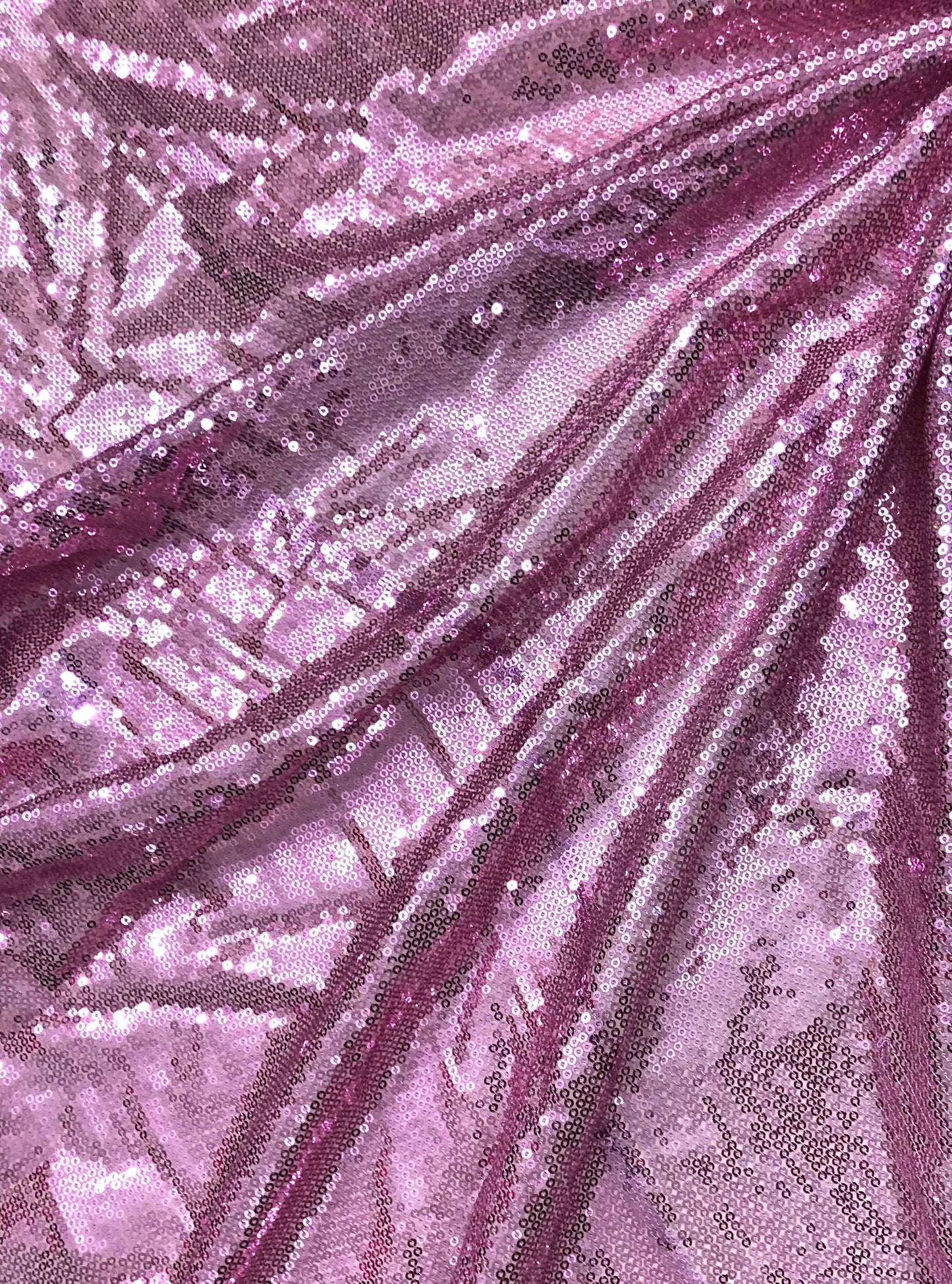 Pink Sequin Georgette Fabric,  Sequin Embroidery Fabric, Multiple yardage will come in the Continuous length SQAF829