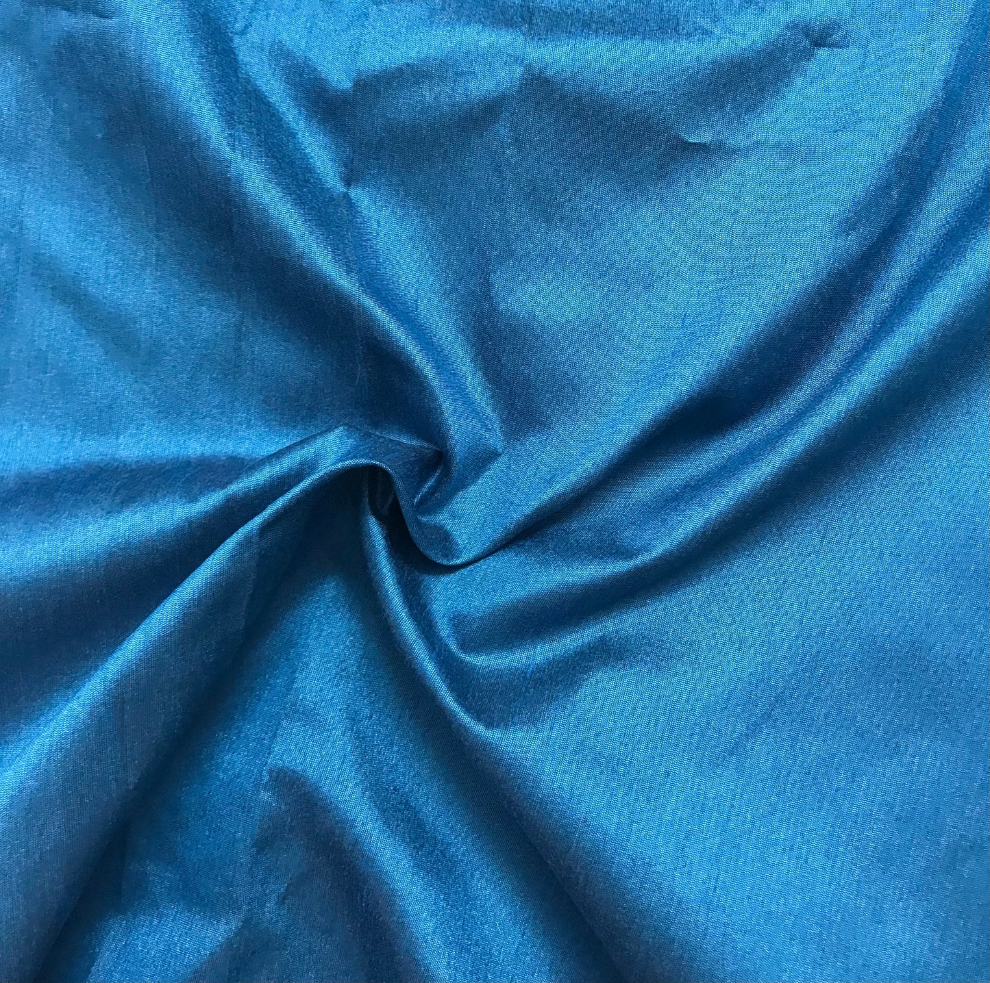 Blue Poly Raw Silk Faux Dupion 100% Polyester Upholstery Fabric Bridal Craft Dress Quilting Material - TSF30