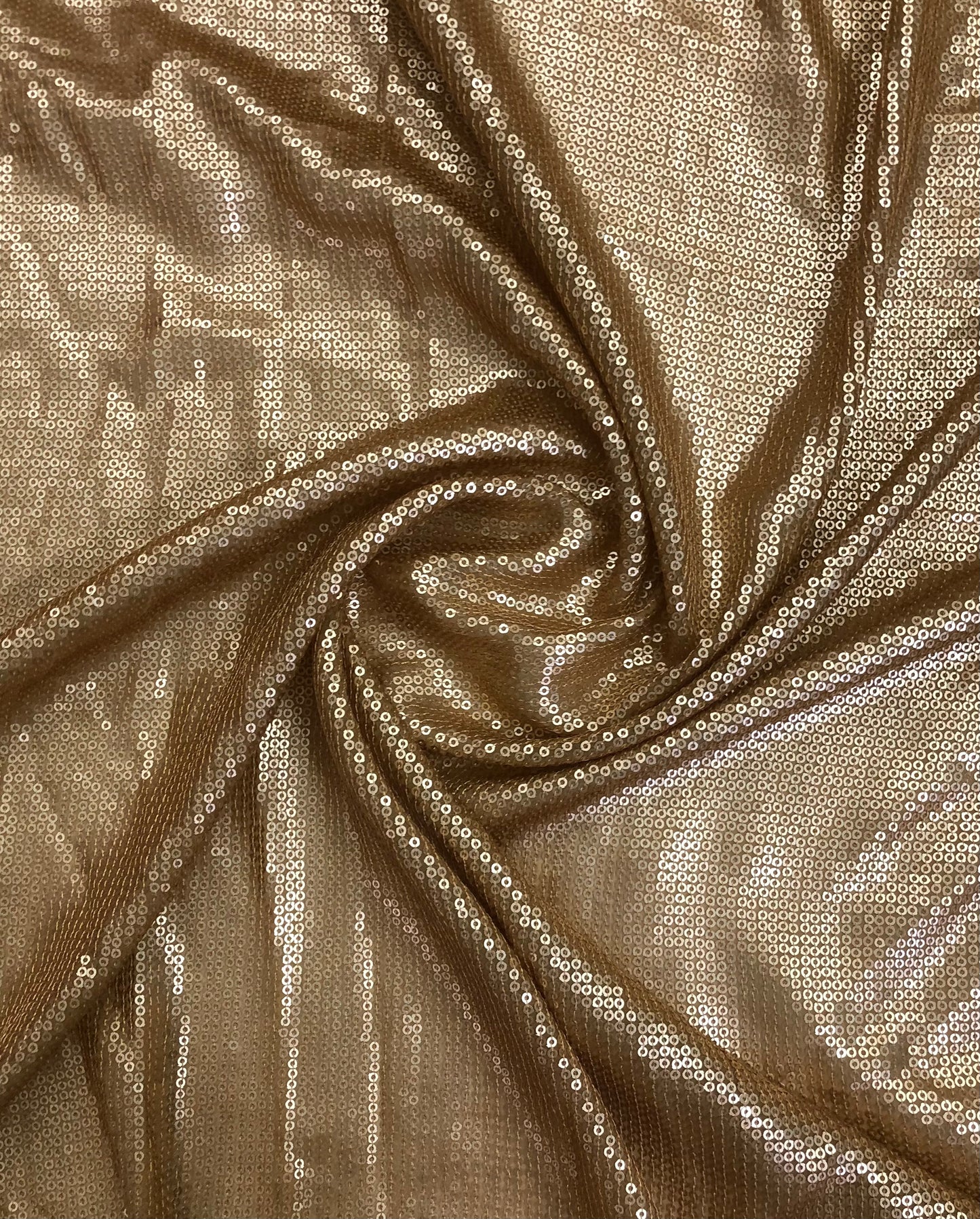 Gold Sequin Georgette Fabric,  Sequin Embroidery Fabric, Multiple yardage will come in the Continuous length SQAF852