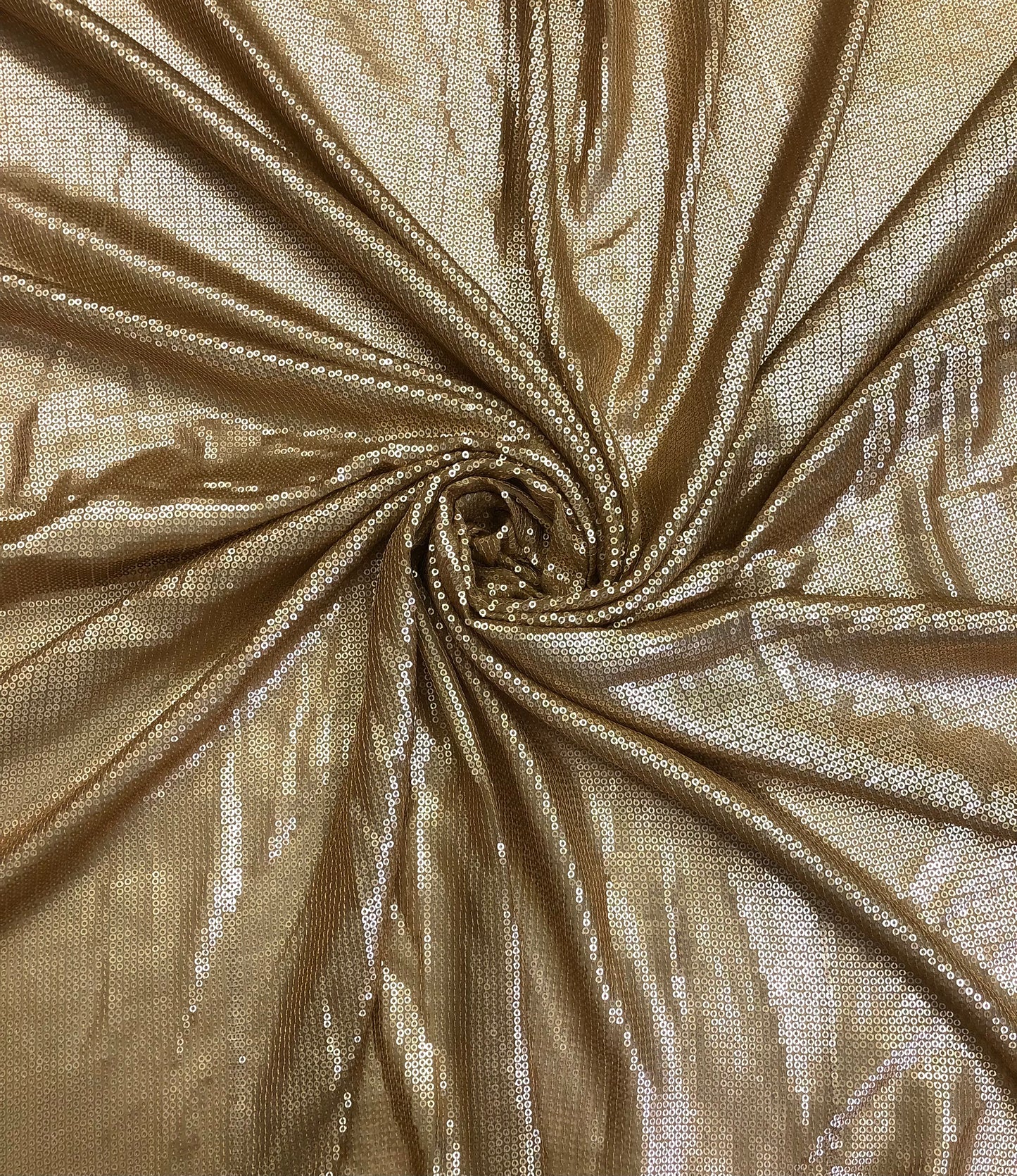 Gold Sequin Georgette Fabric,  Sequin Embroidery Fabric, Multiple yardage will come in the Continuous length SQAF852