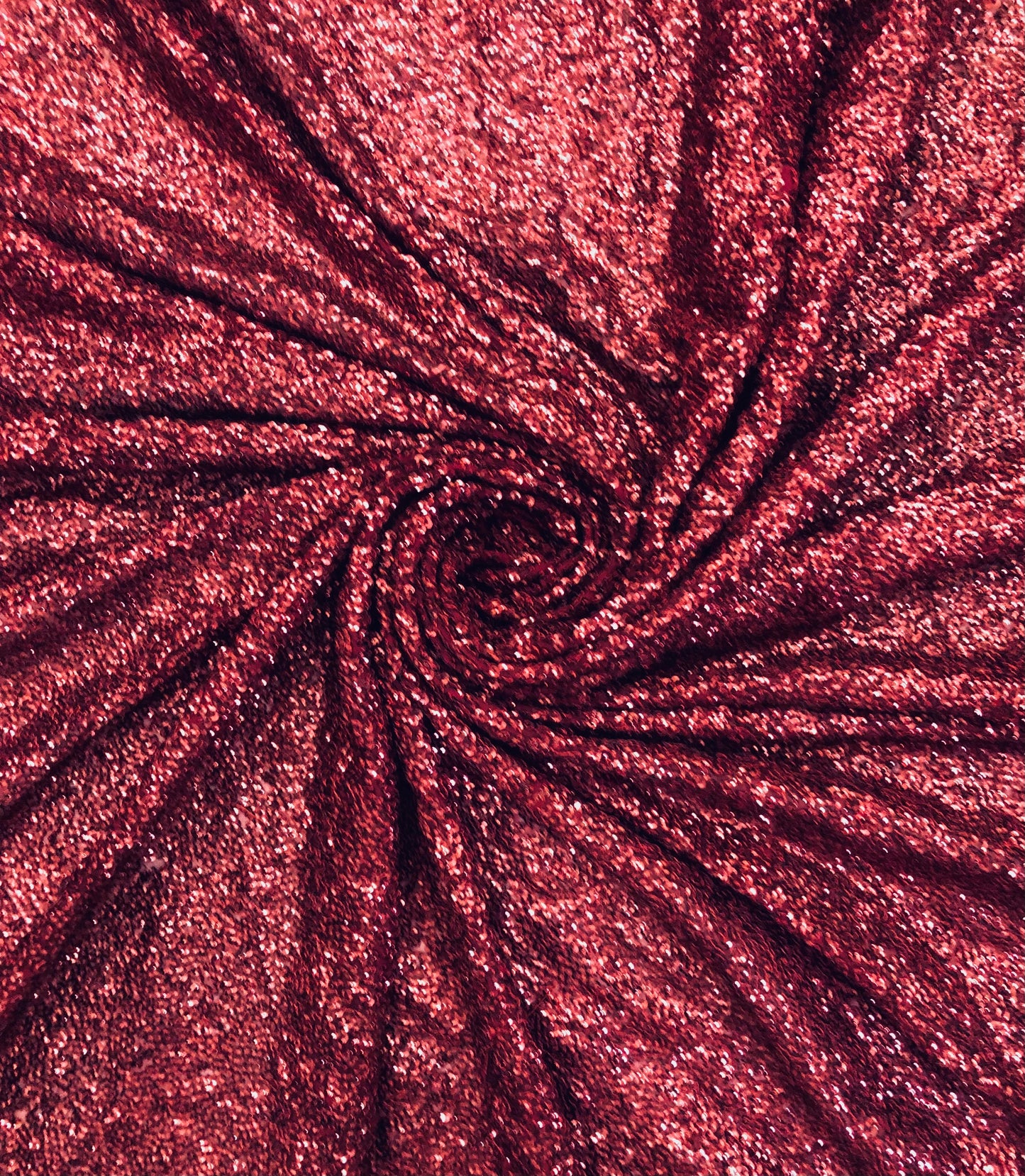 Embroidered Sequin Georgette Fabric in Burgundy color, Multiple lengths will come in the continuous piece - SQAF847