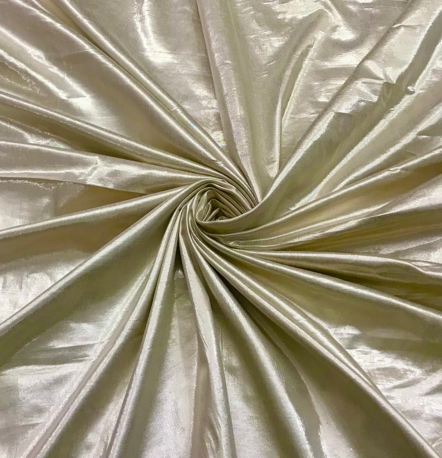 Light Gold Taffeta Fabric, Dress, Apparel Fabric, Poly Silk fabric ,Multiple yardage will come in one piece TSF1069