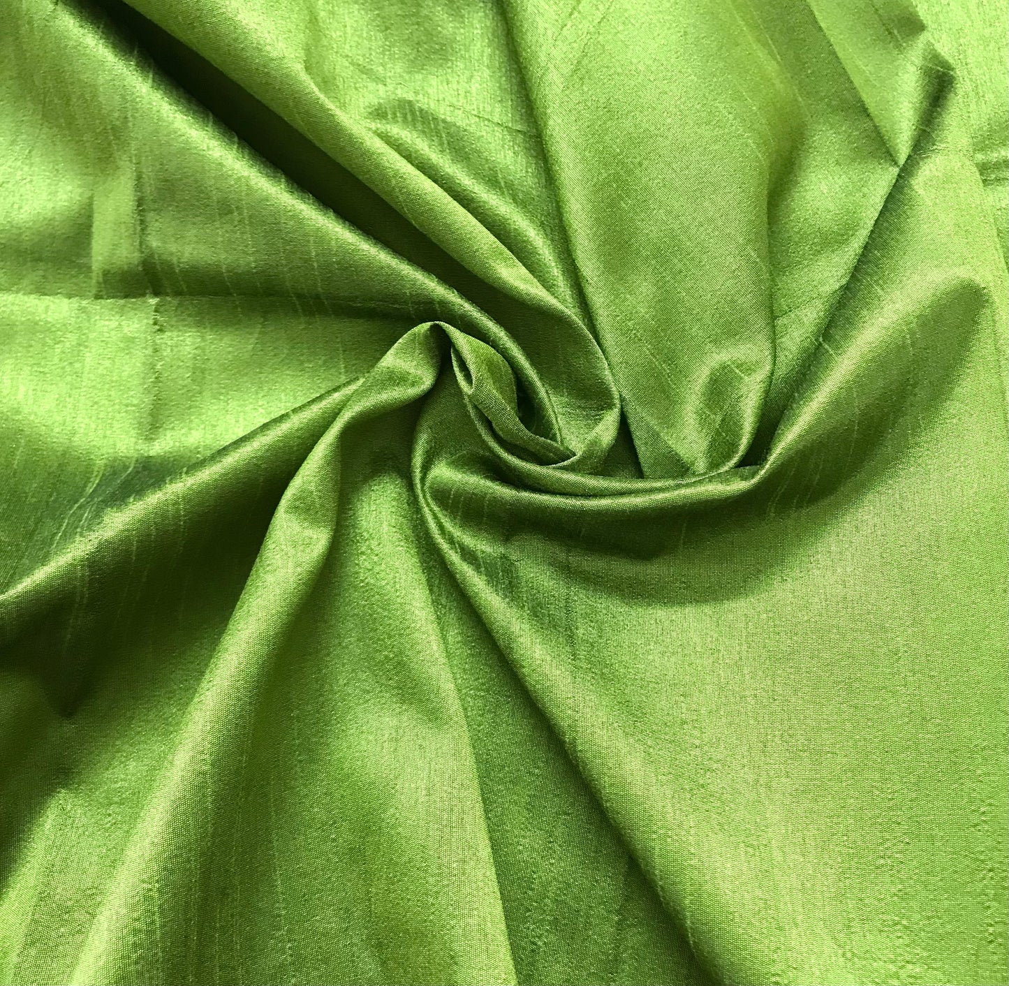 Green Poly Raw Silk Faux Dupion 100% Polyester Upholstery Fabric Bridal Craft Dress Quilting Material TSF21