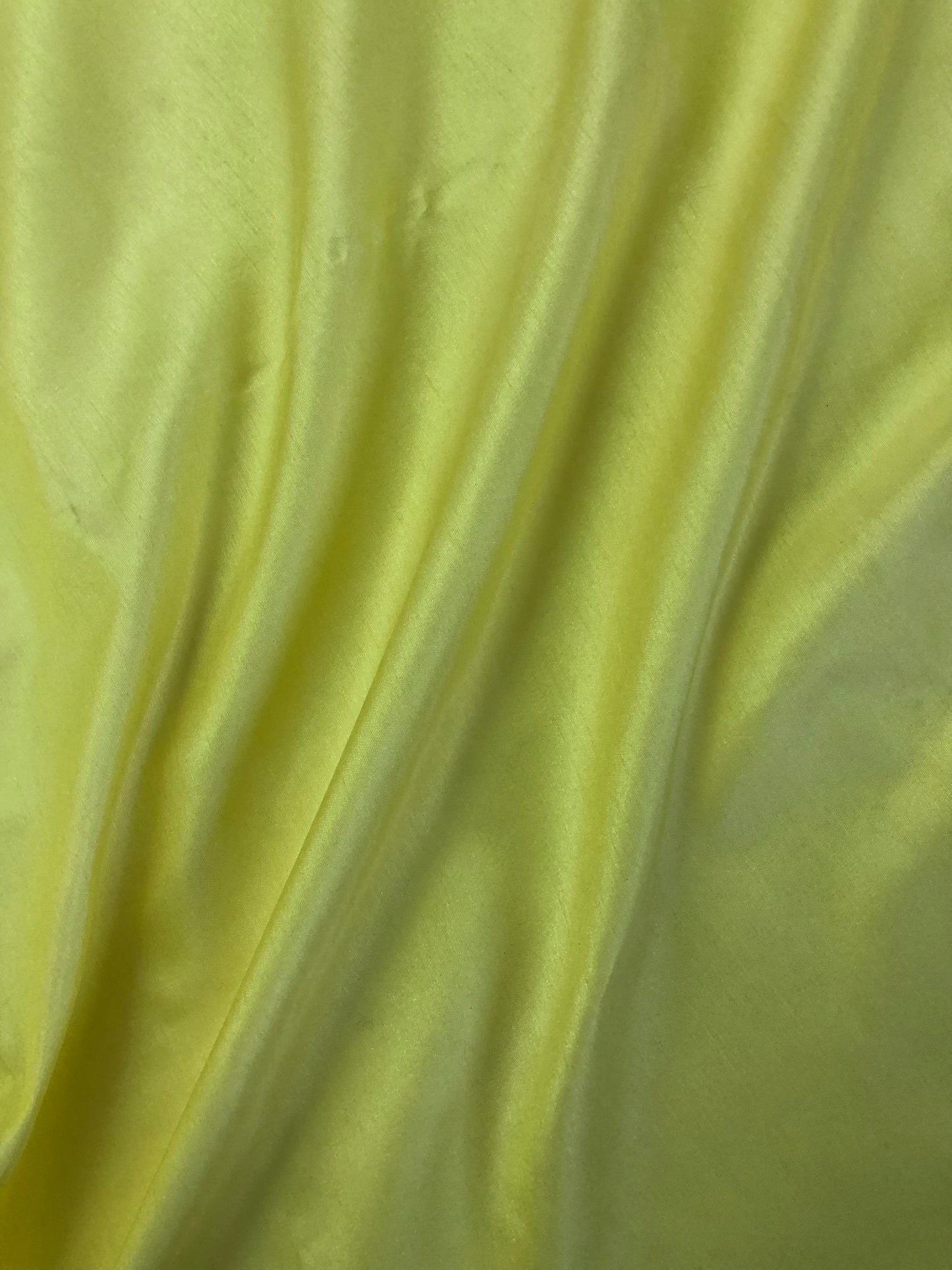 Lemon Yellow Poly Raw Silk Faux Dupion 100% Polyester Upholstery Fabric Bridal Craft Dress Quilting Material TSF41