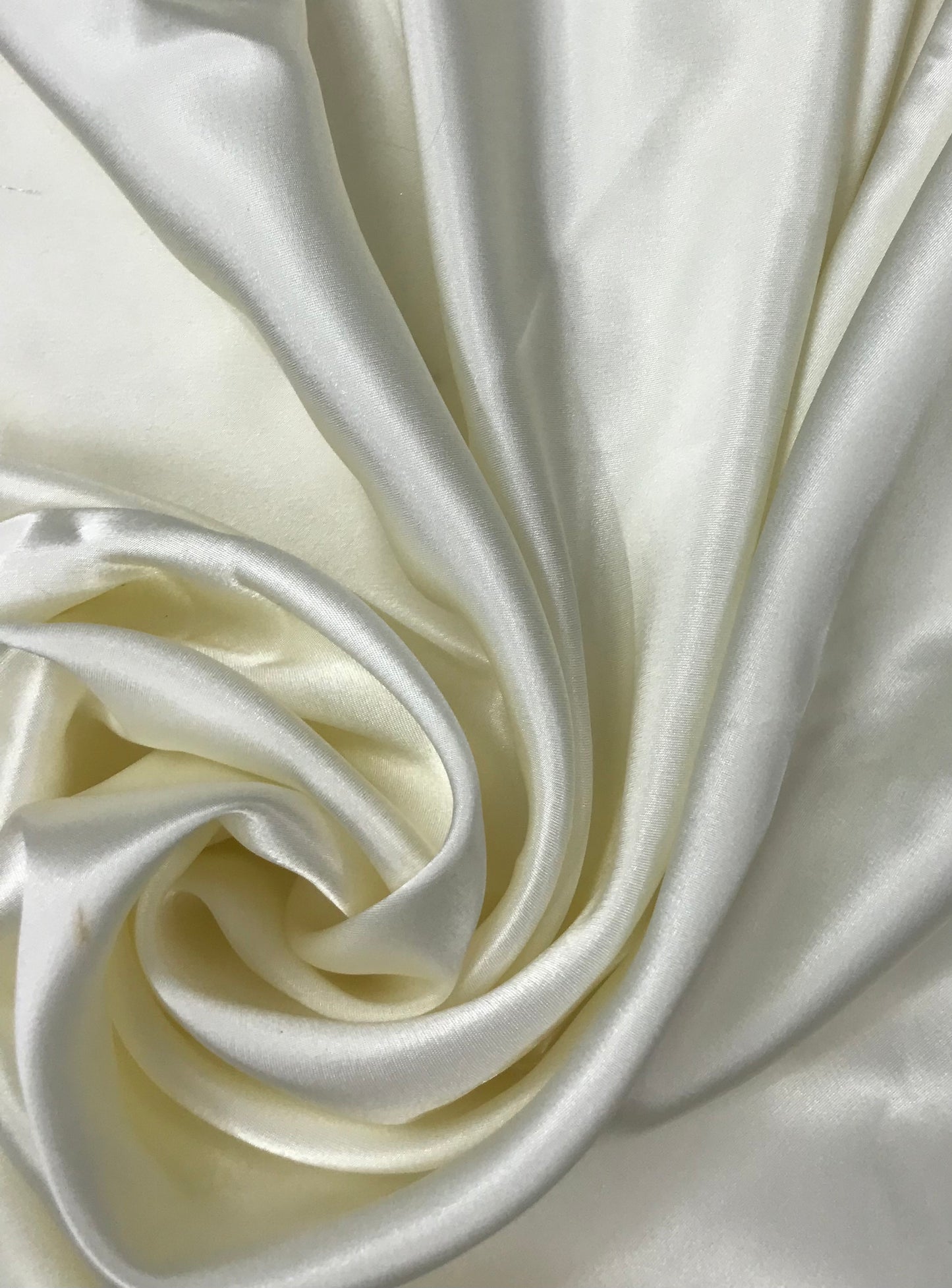 Crepe Satin Fabric in off White color, Multiple lengths will come in the continuous piece - NF240