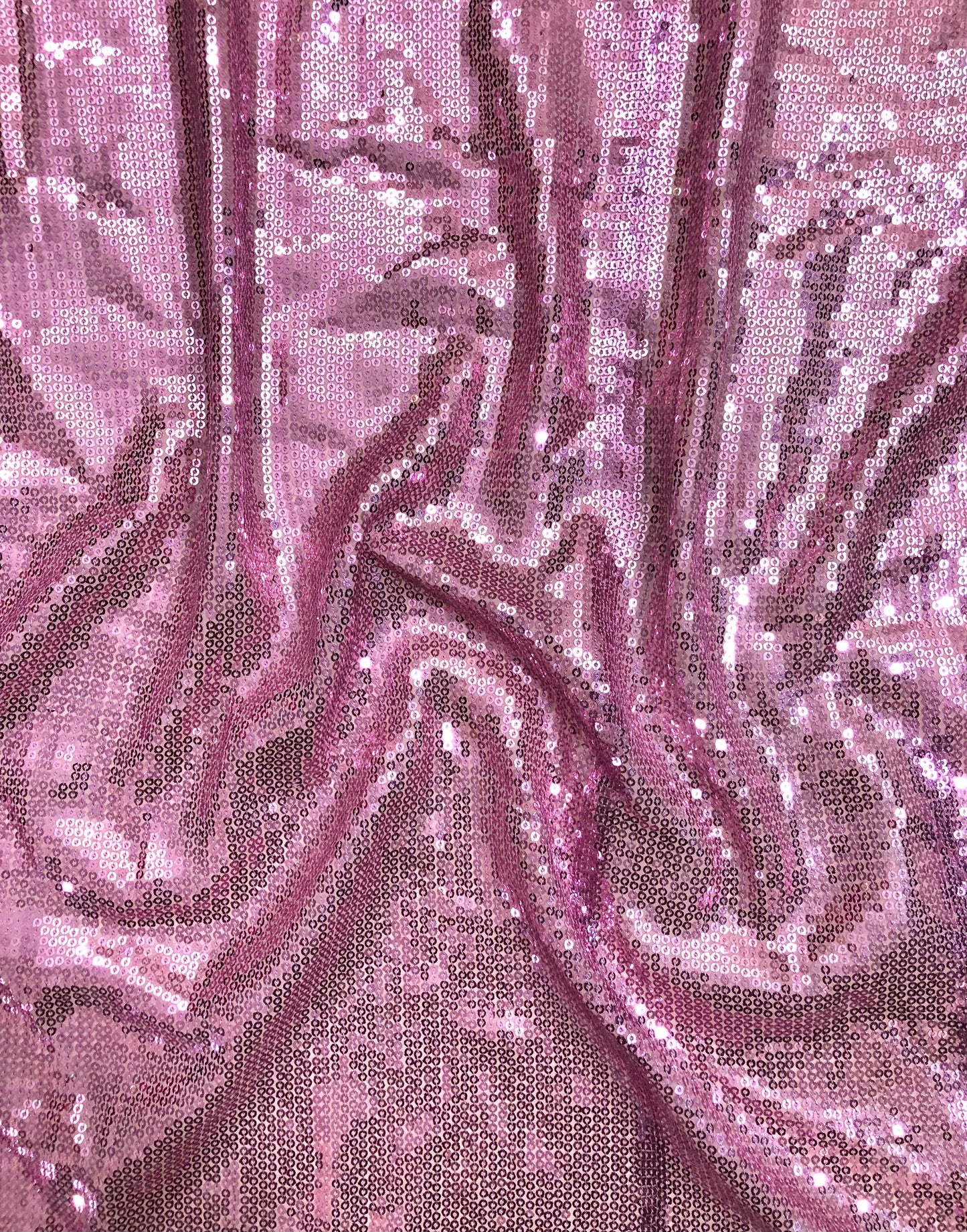 Pink Sequin Georgette Fabric,  Sequin Embroidery Fabric, Multiple yardage will come in the Continuous length SQAF829