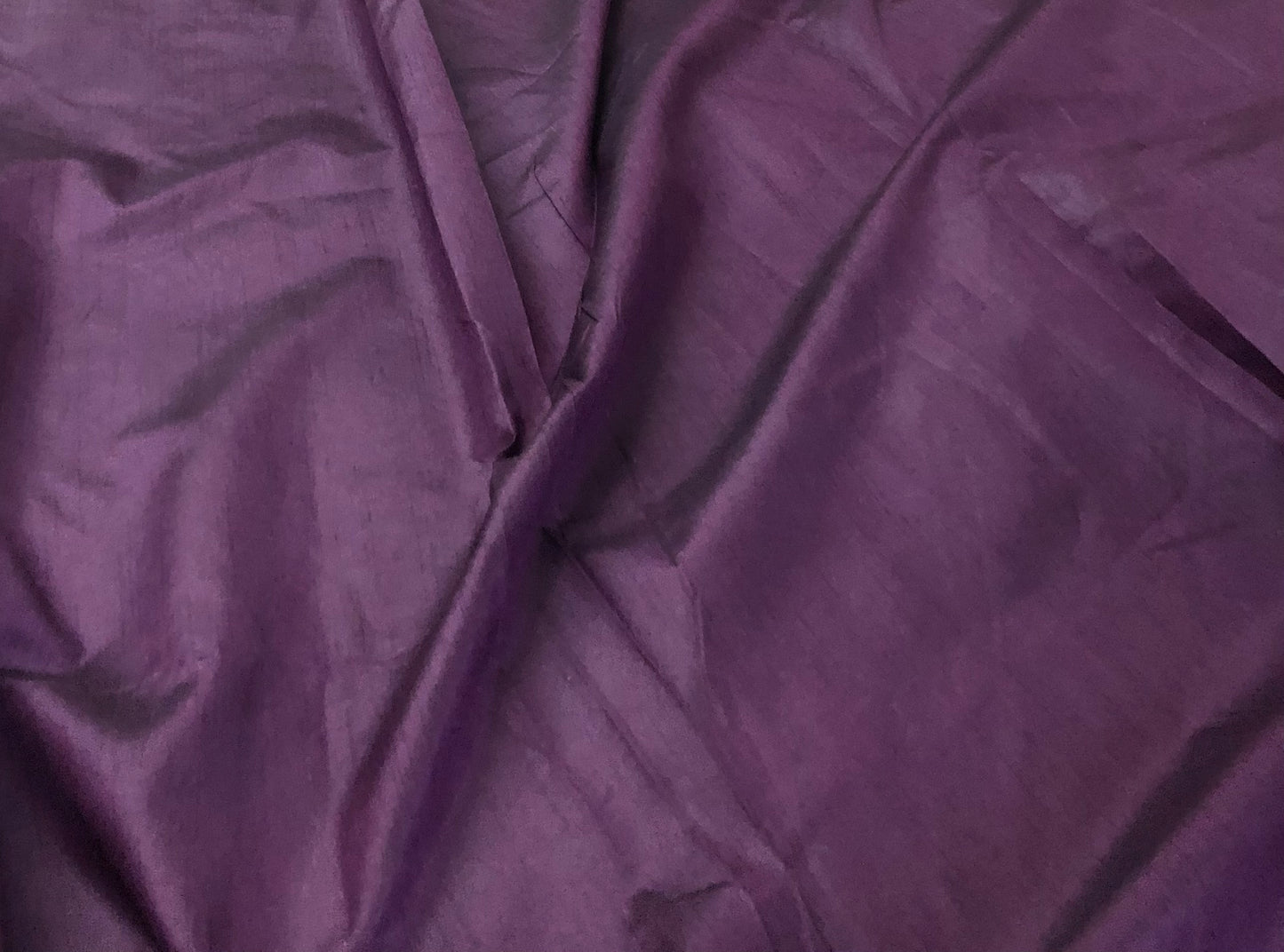 Purple Poly Raw Silk Faux Dupion 100% Polyester Upholstery Fabric Bridal Craft Dress Quilting Material - TSF46