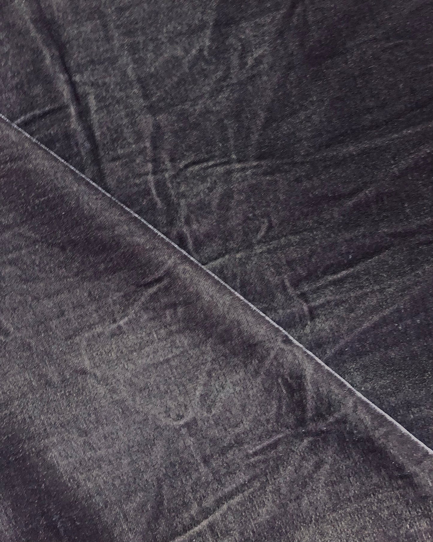 Micro Velvet non stretch Fabric in Purplish Grey color, Multiple lengths will come in the continuous piece - MCVF20