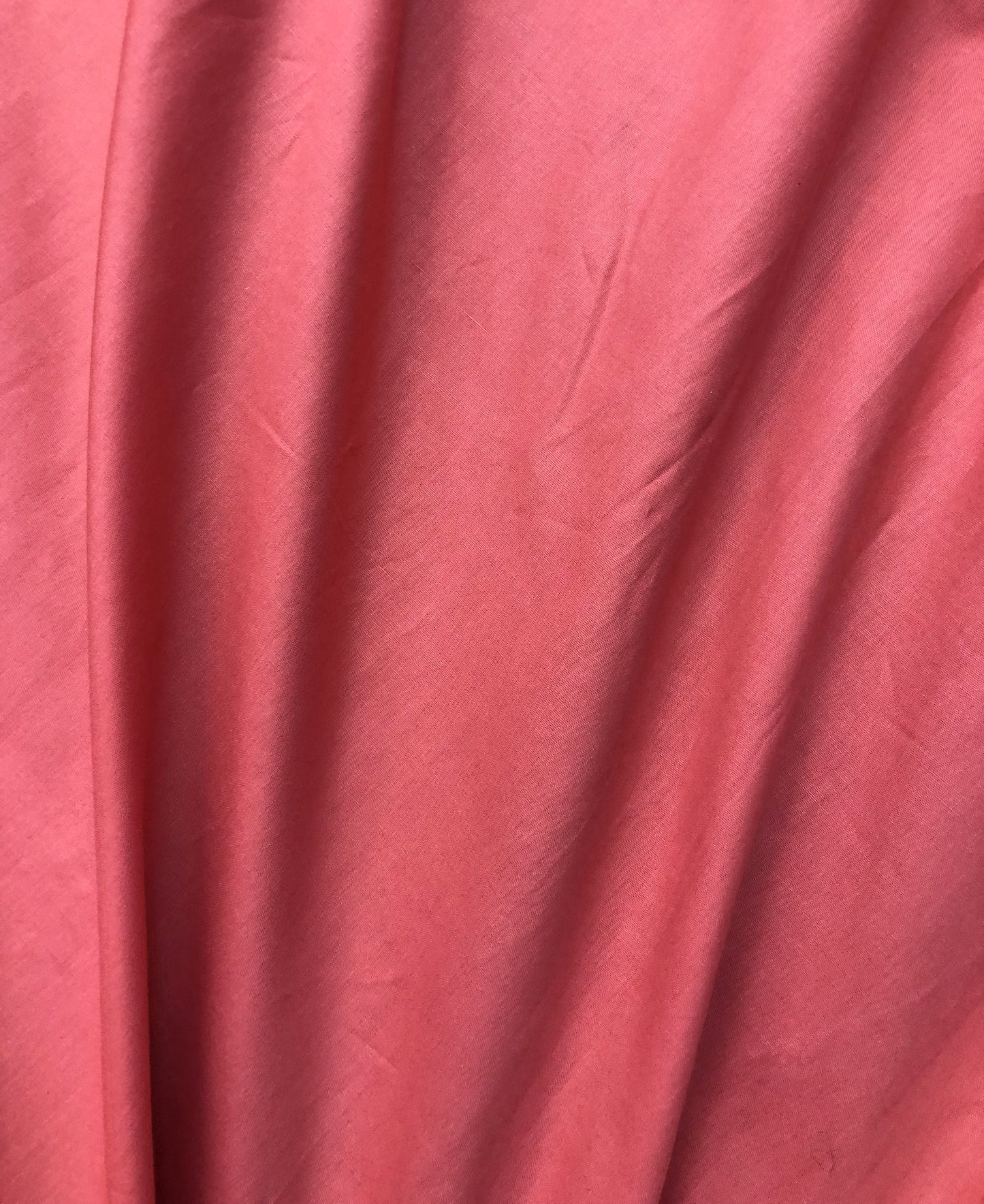 Pure Cotton fabric in Coral Color, Multiple lengths will come in the continuous piece - COTF18