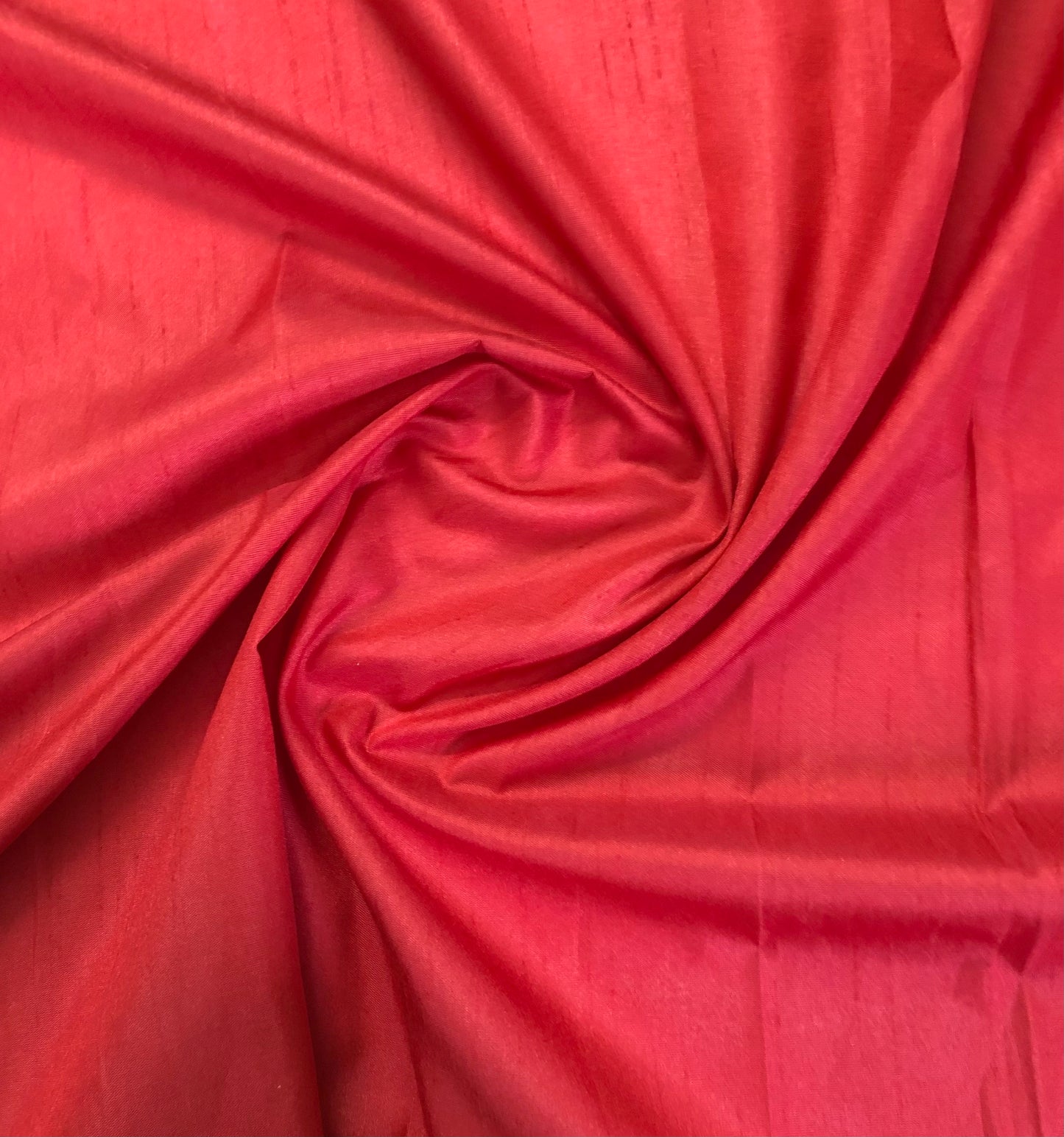 Red Poly Raw Silk Faux Dupion 100% Polyester Upholstery Fabric Bridal Craft Dress Quilting Material - TSF38