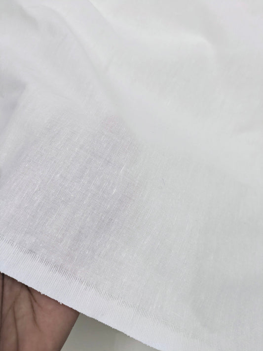 White cotton fabric, Wedding dress, Indian fabric, Quilting fabric, Upholstery fabric,  Home décor fabric, Linen fabric - COTF19