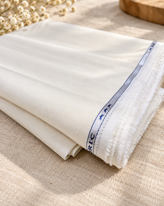 Off white cotton fabric, Wedding dress, Indian fabric, Quilting fabric, Upholstery fabric,  Home décor fabric, Linen fabric - COTF16