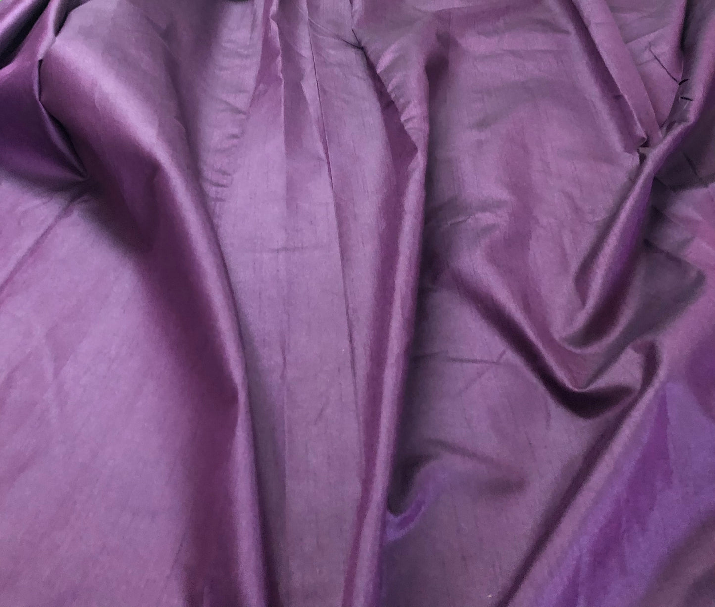 Purple Poly Raw Silk Faux Dupion 100% Polyester Upholstery Fabric Bridal Craft Dress Quilting Material - TSF46