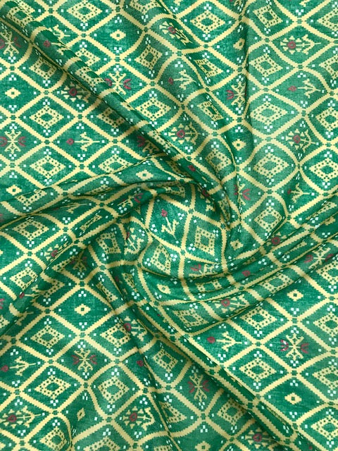 Green Jaipuri print Dupatta ,Indian Cotton Scarf, Drape, Shawl, Veil, Bridesmaids gift, Gift for her, Best gift ideas DP02