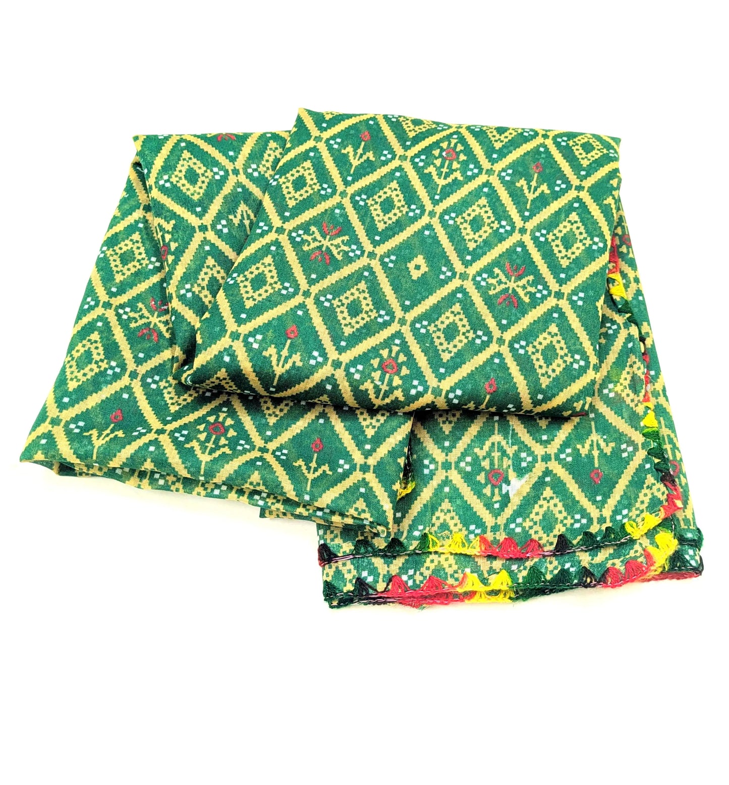 Green Jaipuri print Dupatta ,Indian Cotton Scarf, Drape, Shawl, Veil, Bridesmaids gift, Gift for her, Best gift ideas DP02