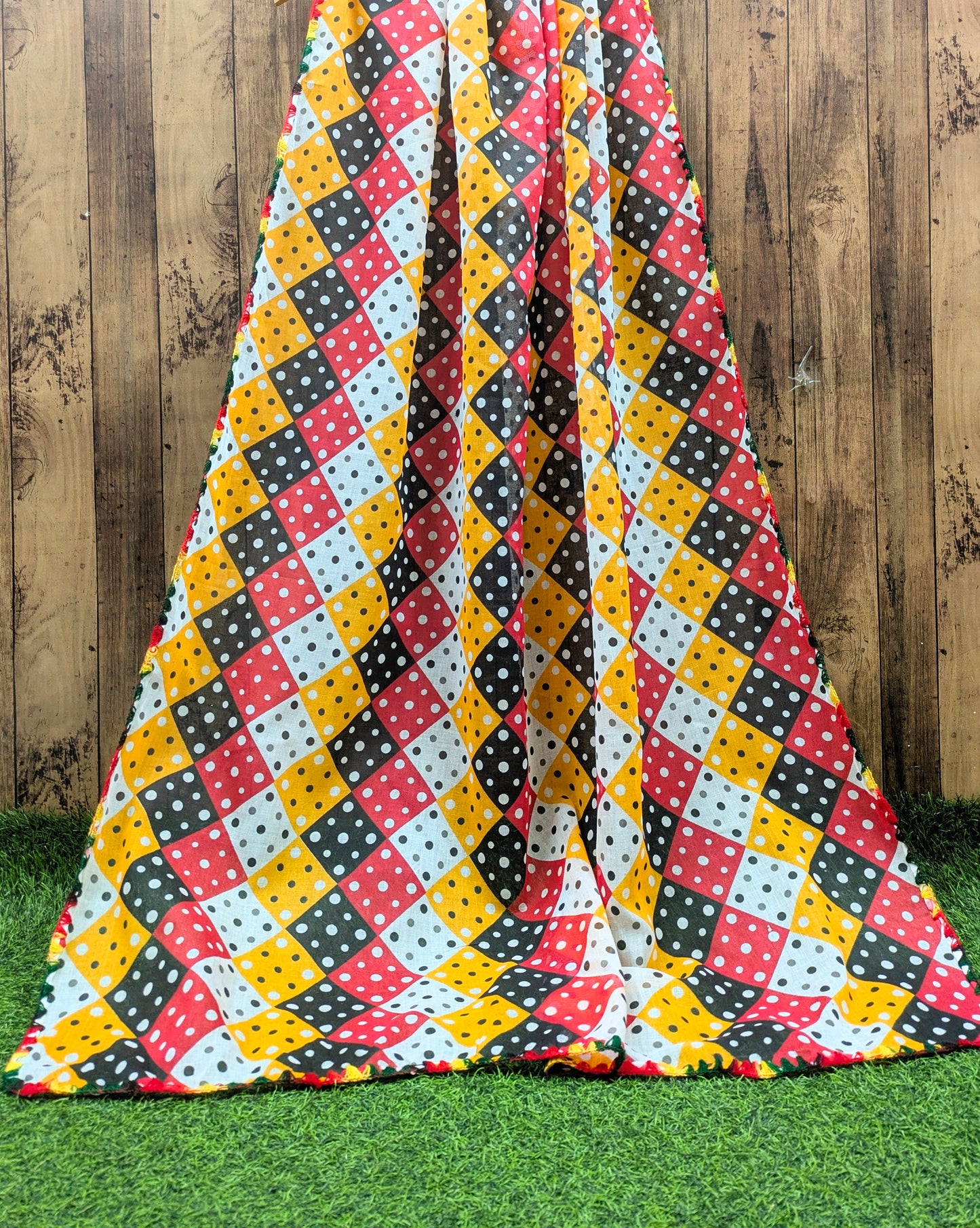Multi Jaipuri Print Dupatta ,Indian Cotton Scarf, Drape, Shawl, Veil, Bridesmaids gift, Gift for her, Best gift ideas DP1005