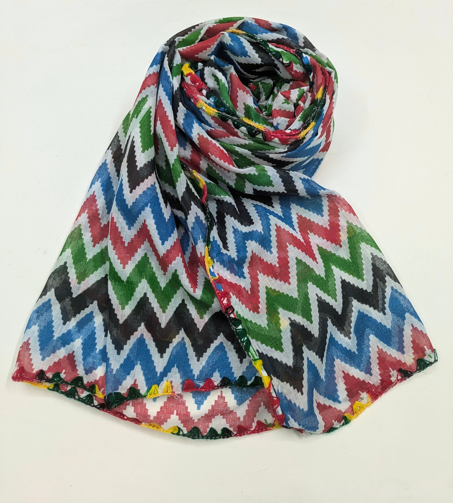 multicolor Jaipuri print Dupatta ,Indian Cotton Scarf, Drape, Shawl, Veil, Bridesmaids gift, Gift for her, Best gift ideas DP1018