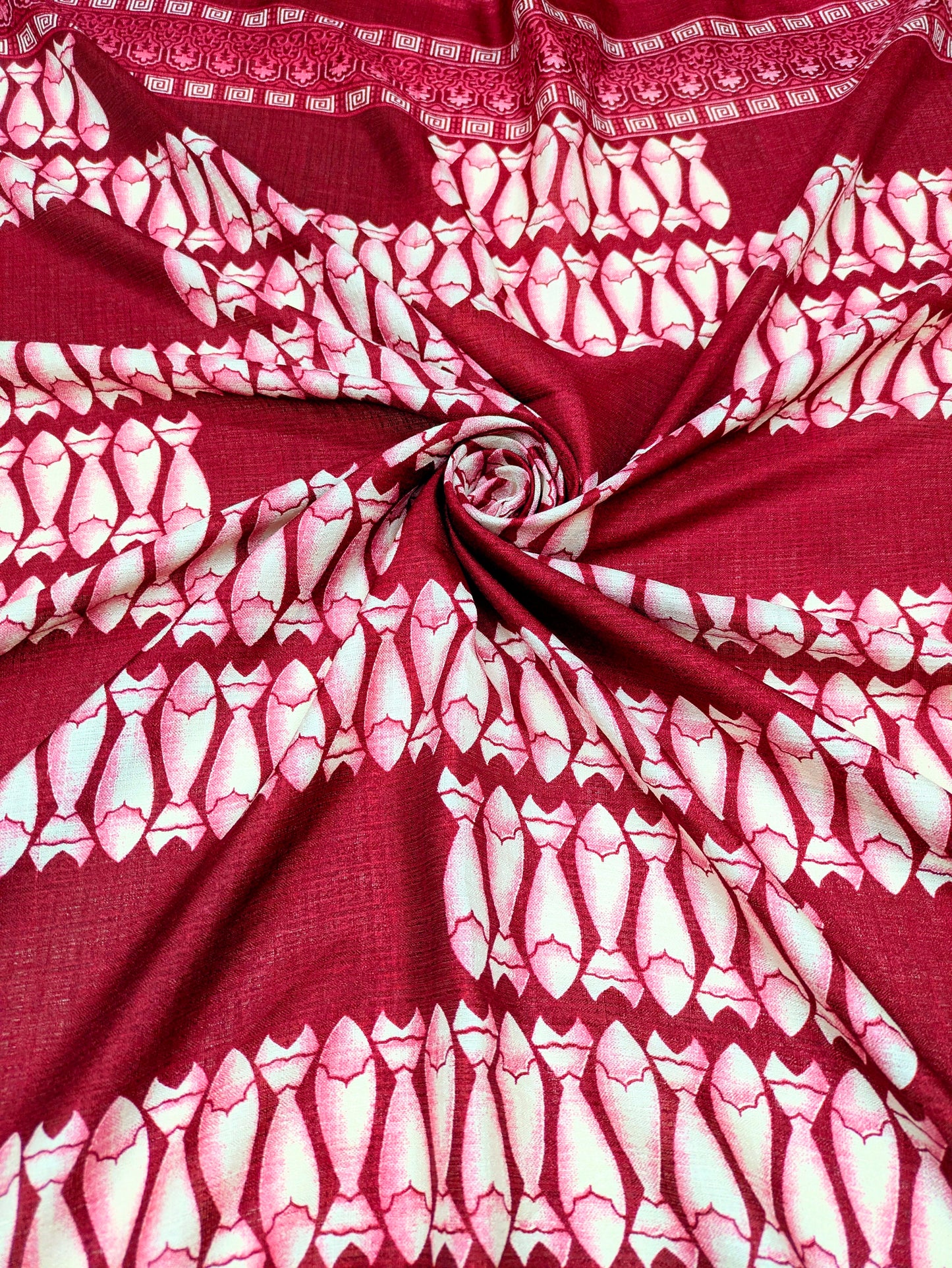 Handloom Khadi Art Silk Scarf, Block Print Vegetable Dyed Stole, Handmade Dupatta, Indian Khadi silk DP41