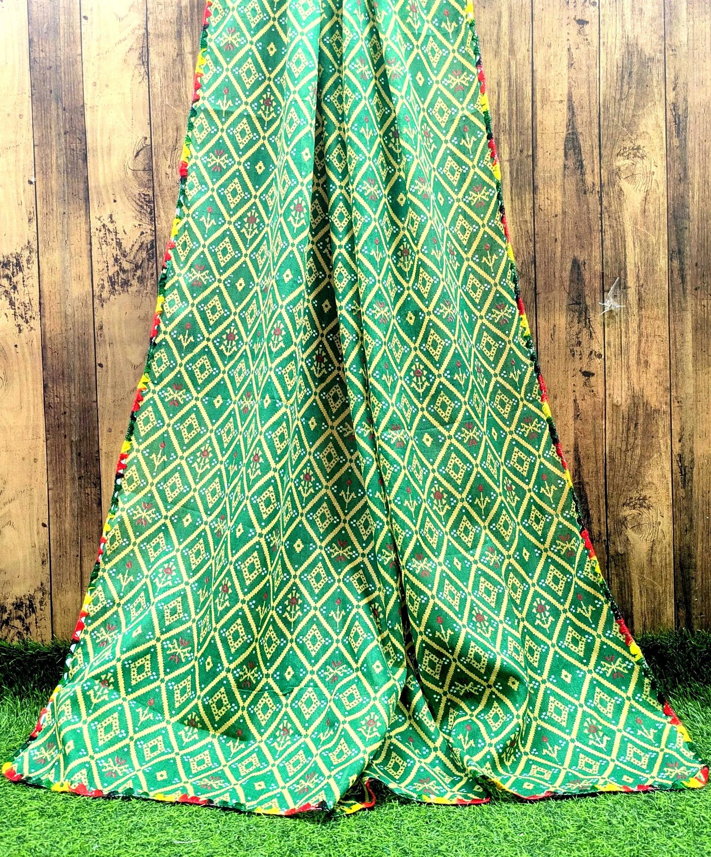 Green Jaipuri print Dupatta ,Indian Cotton Scarf, Drape, Shawl, Veil, Bridesmaids gift, Gift for her, Best gift ideas DP02