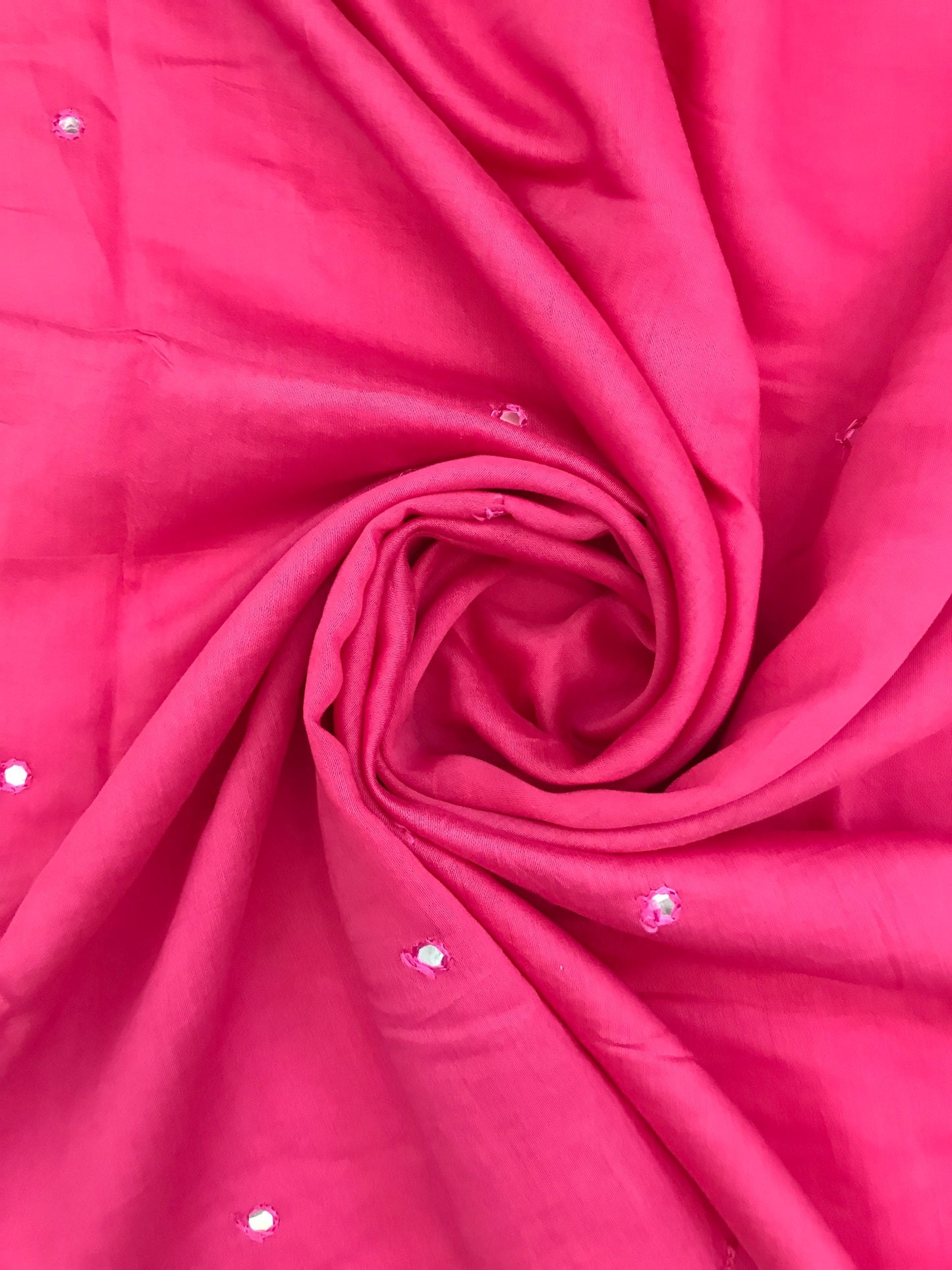 Pink Scarf, Stole, Dupatta, Shawl, Abaya, Chunari, Viscose Silk cotton Embroidered Indian fabric Chunni - DP935