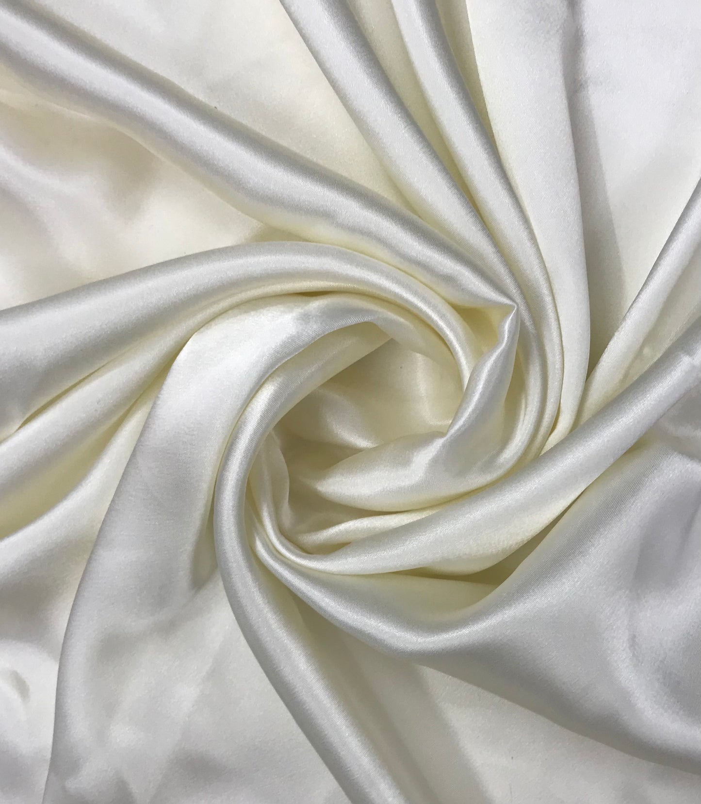 Crepe Satin Fabric in off White color, Multiple lengths will come in the continuous piece - NF240