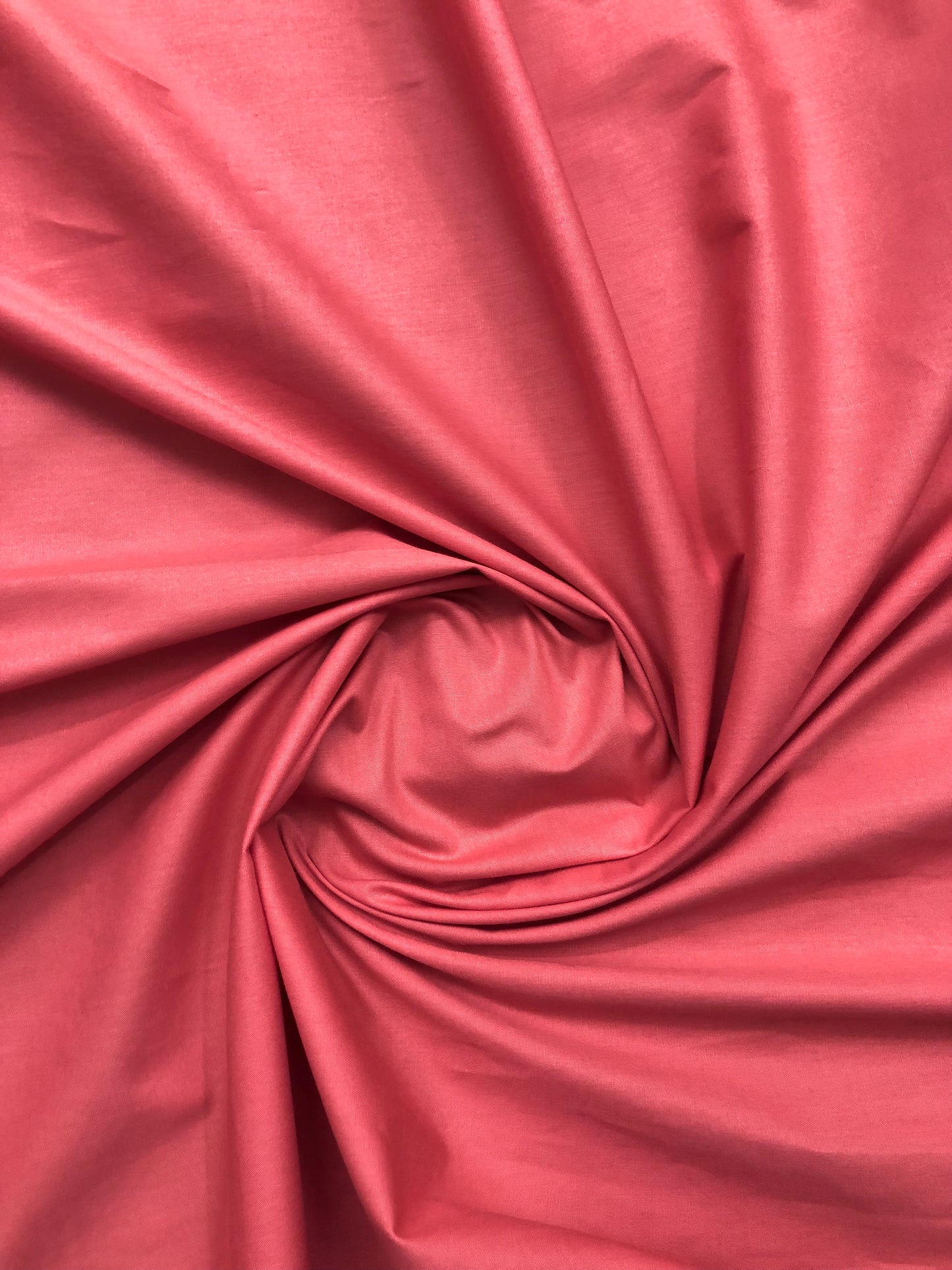 Pure Cotton fabric in Coral Color, Multiple lengths will come in the continuous piece - COTF18