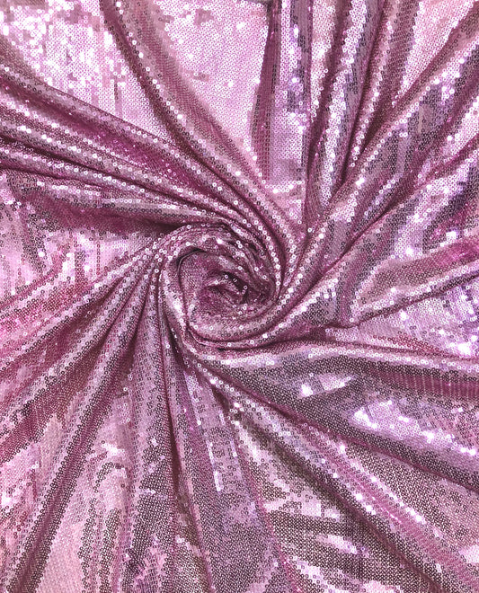 Pink embroidered fabric, Sequin Georgette Fabric, Evening dress, Bridesmaid dress, Wedding inspiration, Fabric store, Handmade - SQAF829