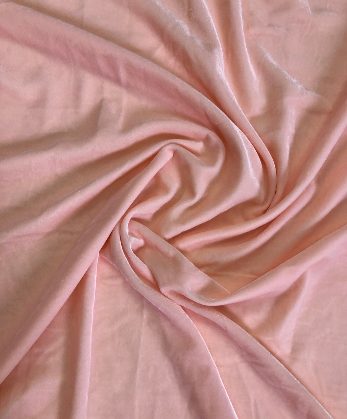 Micro Velvet non stretch Fabric in Peach color, Multiple lengths will come in the continuous piece - MCVF22