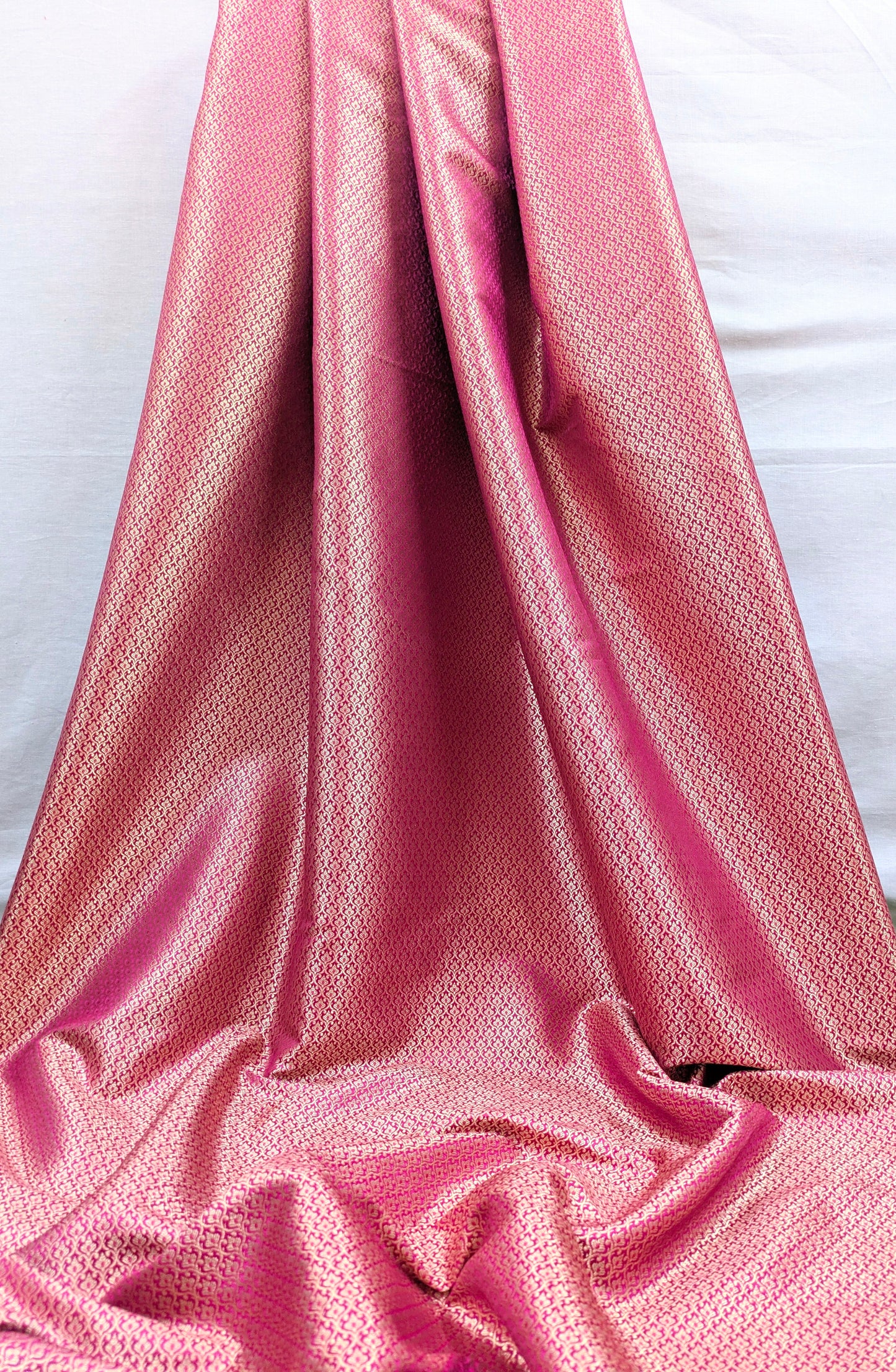 Brocade fabric Jacquard damask fabric Pink Gold brocade Wedding bridal Dress Designer fabric Silk Brocade Home Furnishing Fabric By the Yard NFAF154