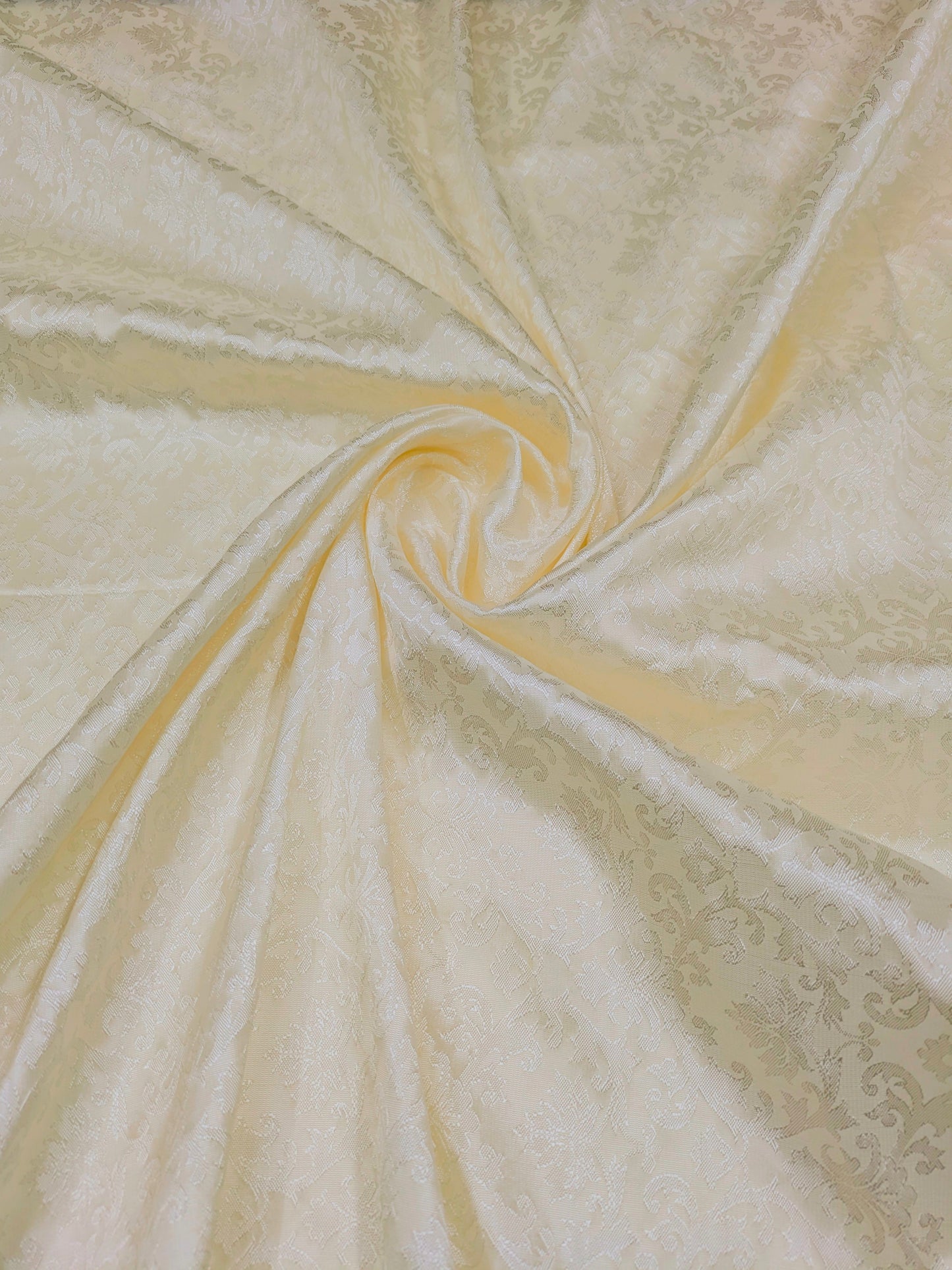 Damask Brocade Fabric Ivory Jacquard brocade Wedding dress fabric Embossed Brocade fabric Bridal Dress Brocade Fabric by the yard - NFAF160