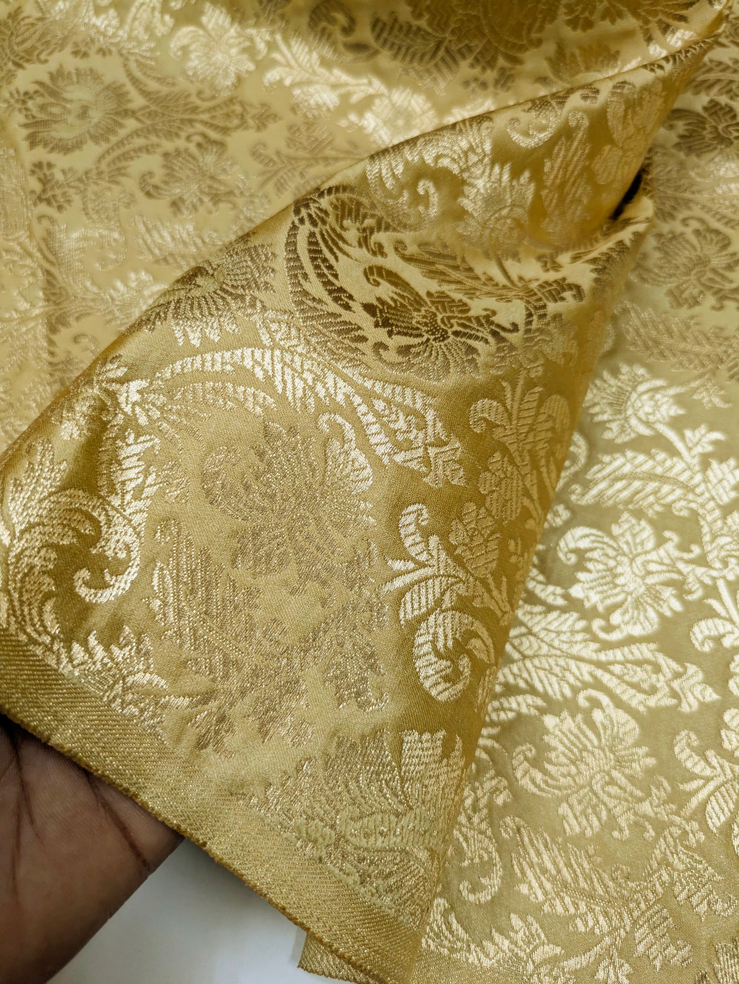 Brocade fabric Jacquard damask fabric Interior Design fabric Wedding bridal fabric High-grade Luxury Brocade Fabric by the yatrd- NFAF191