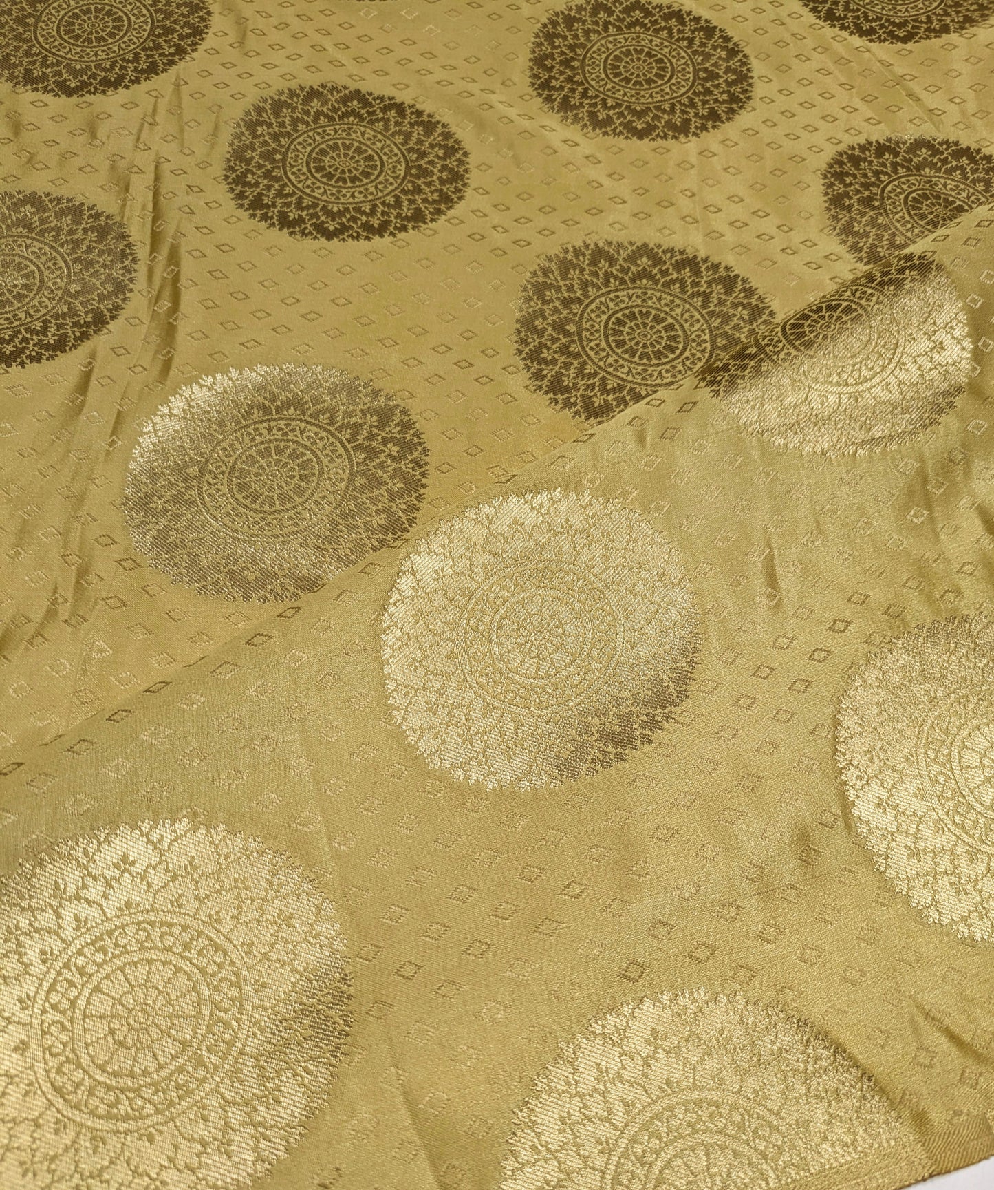 Brocade Fabric Jacquard Damask fabric Gold Floral brocade Wedding Bridal Dress Salwar Suit fabric Upholstery Home Decor Fabric by yard