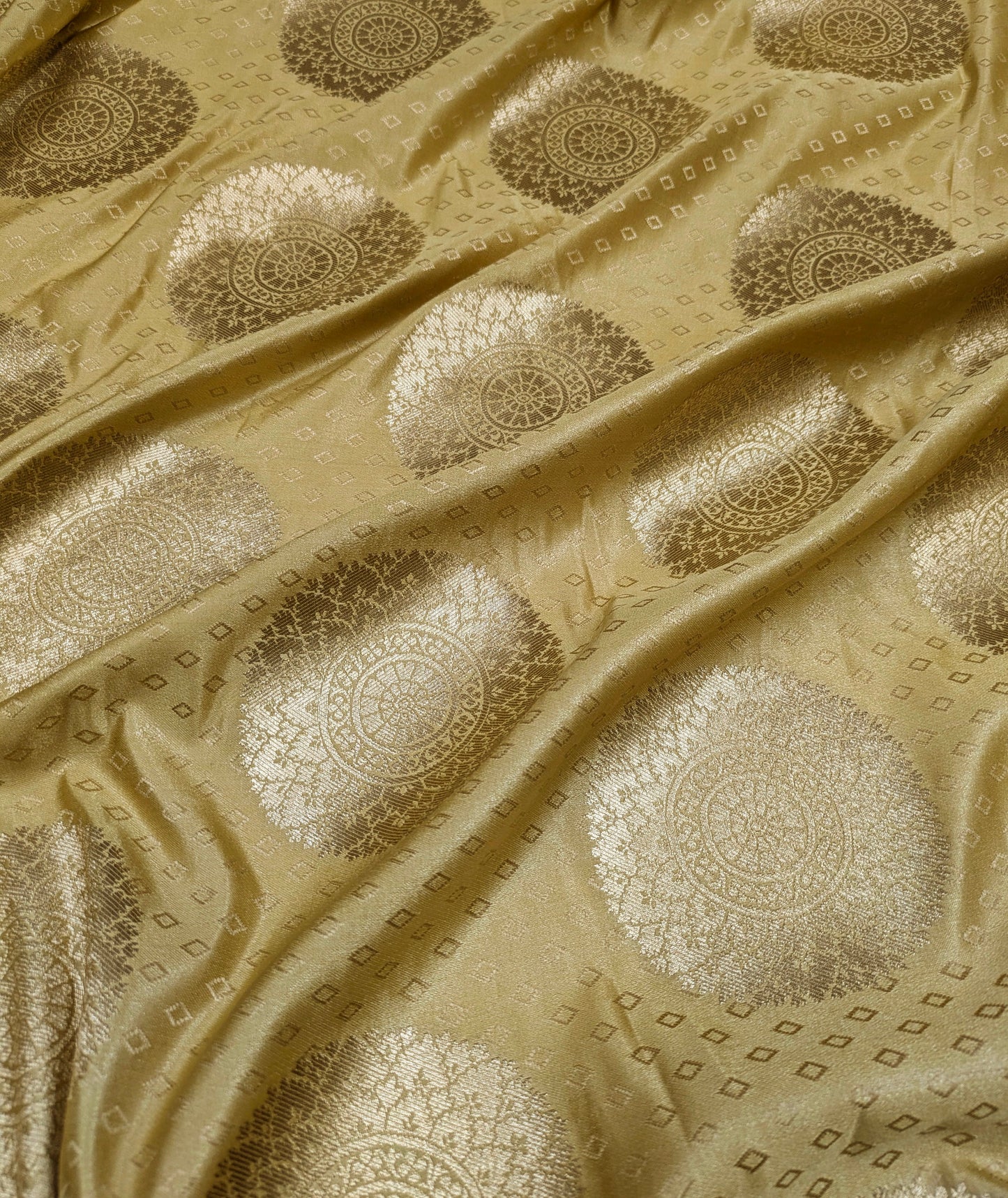 Brocade Fabric Jacquard Damask fabric Gold Floral brocade Wedding Bridal Dress Salwar Suit fabric Upholstery Home Decor Fabric by yard