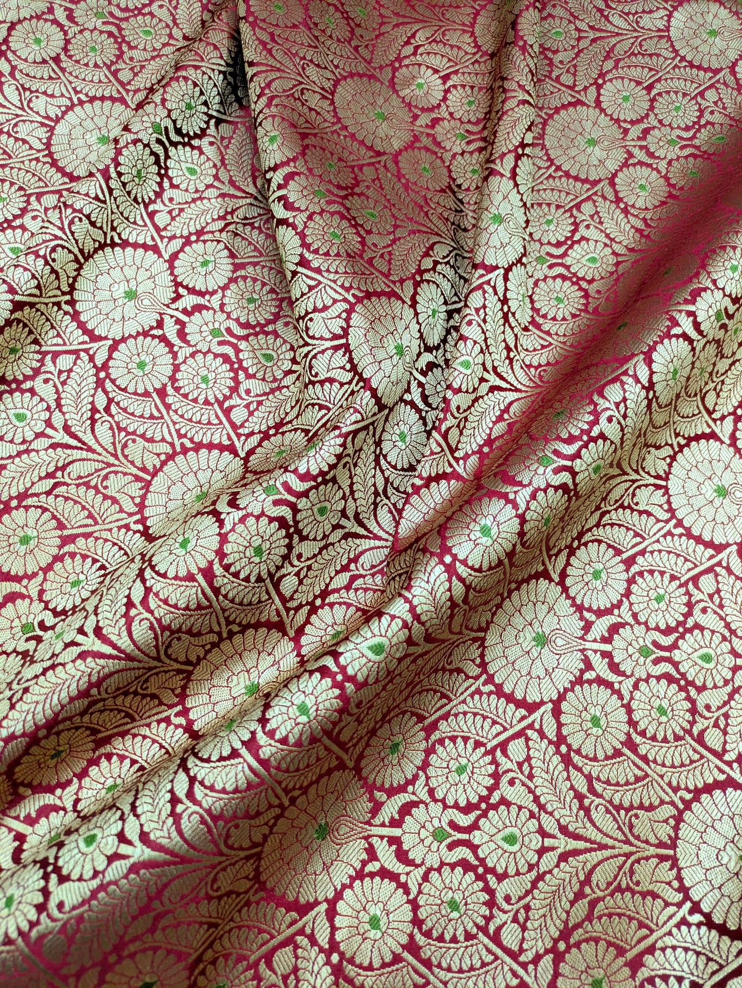 Red Gold Damask jacquard brocade Wedding fabric Rayon Silk Brocade Gothic fabric Theatre costume Vintage Brocade Fabric By The Yard NFAF470