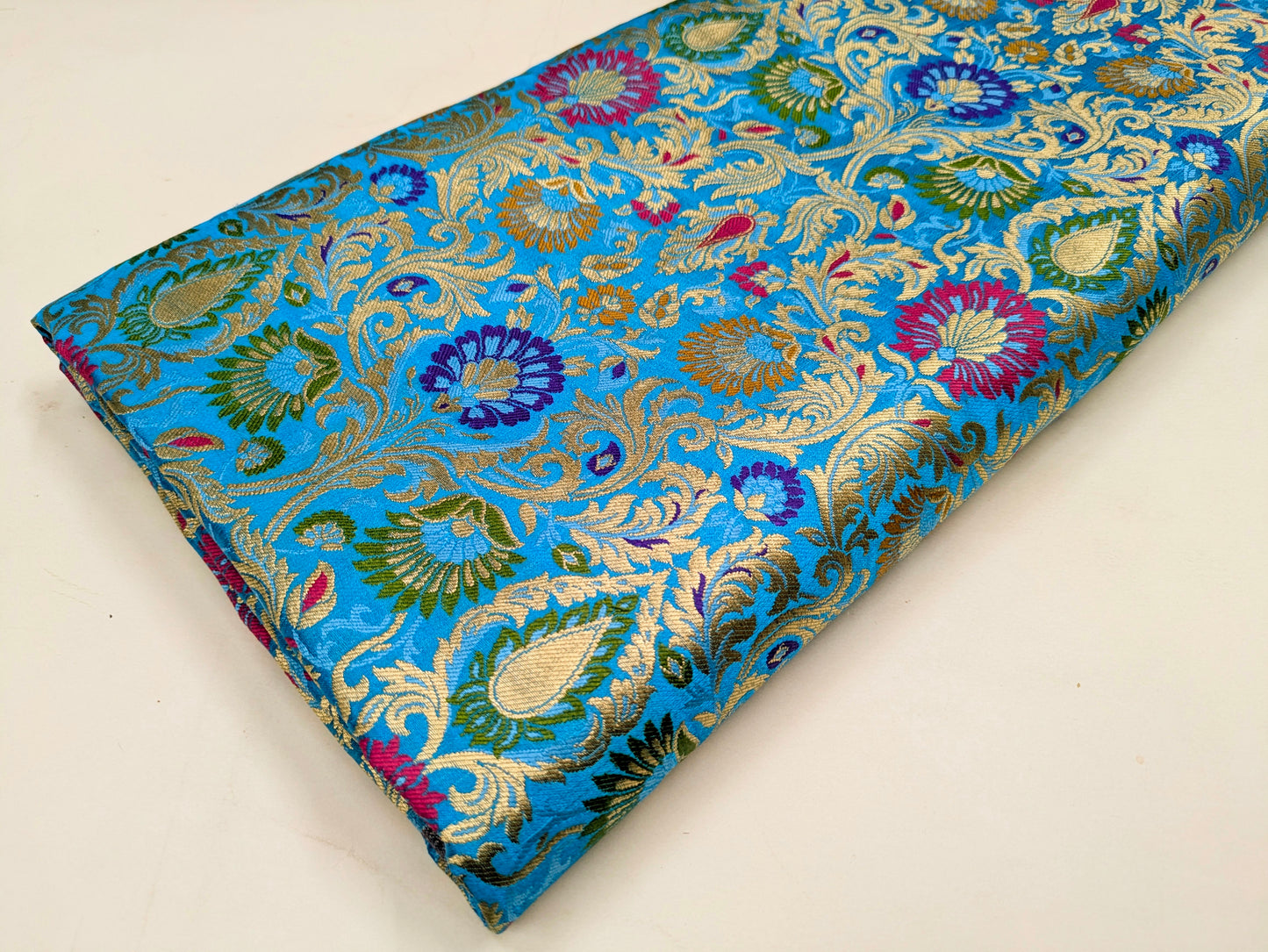 Brocade fabric Jacquard damask fabric Gifts for her Wedding bridal fabric Clothing Material Silk dress Brocade fabric by the Yard- NFAF477