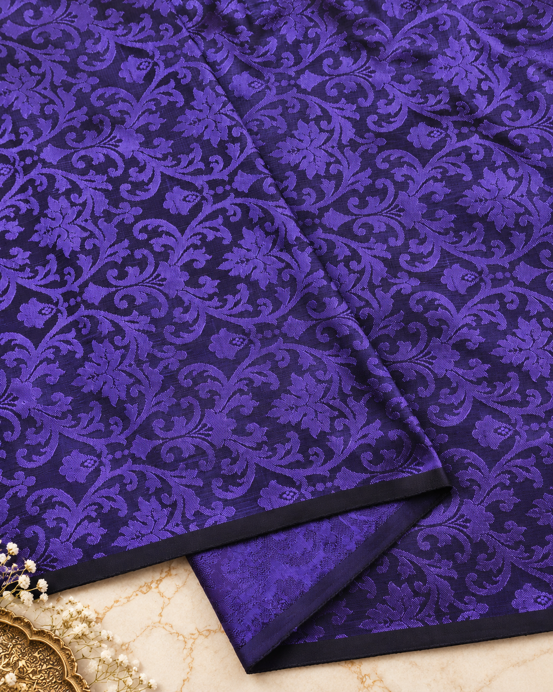 Damask jacquard brocade fabric Purple Luxury Couture fabric Party Dress fabric Embossed brocade fabric Fabric by the yard/meter - NFAF495