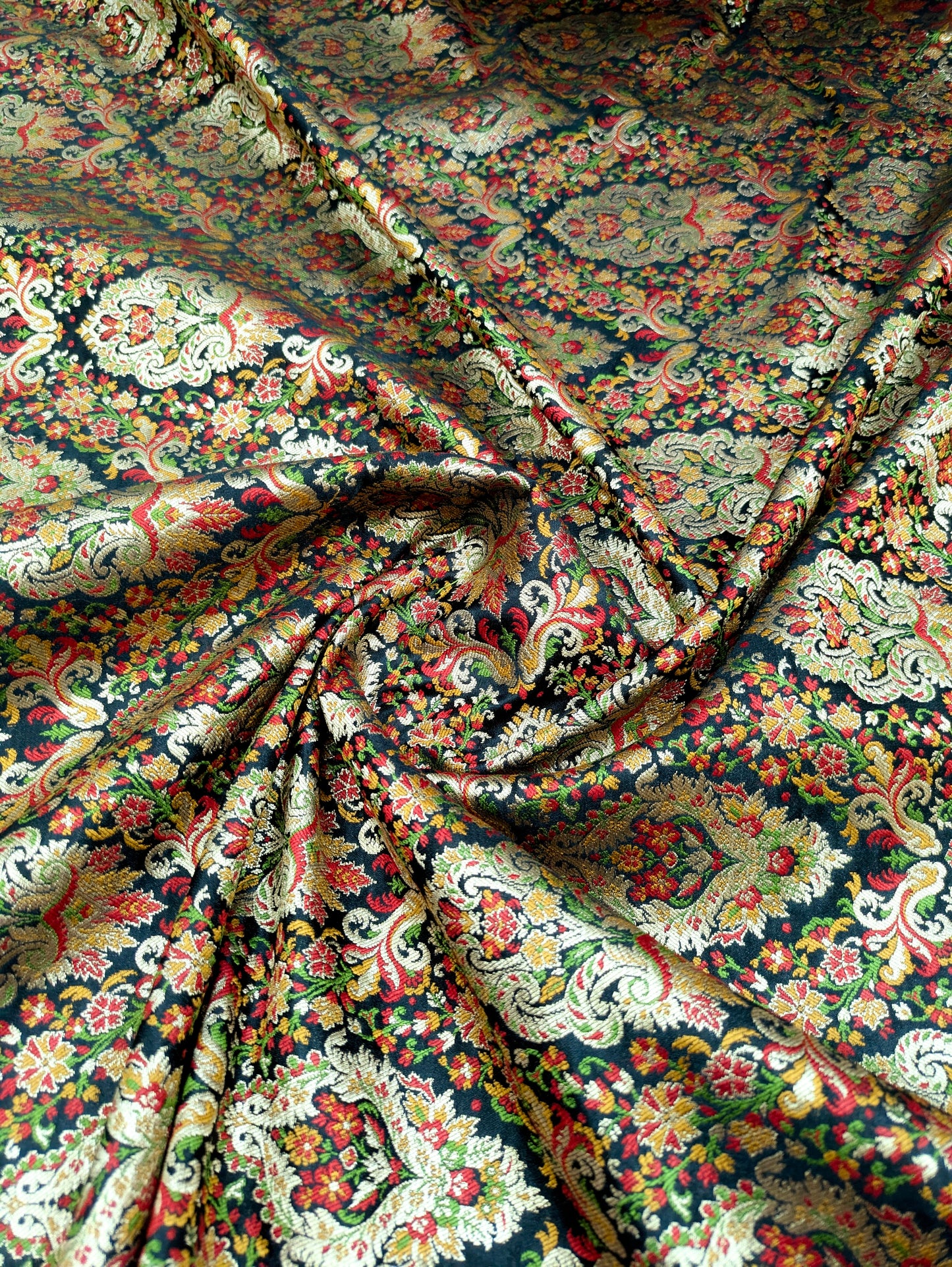 Brocade fabric Jacquard damask fabric Dressmaking Supplies Wedding bridal fabric DIY craft fabric Silk dress Brocade fabric by the yard NFAF507