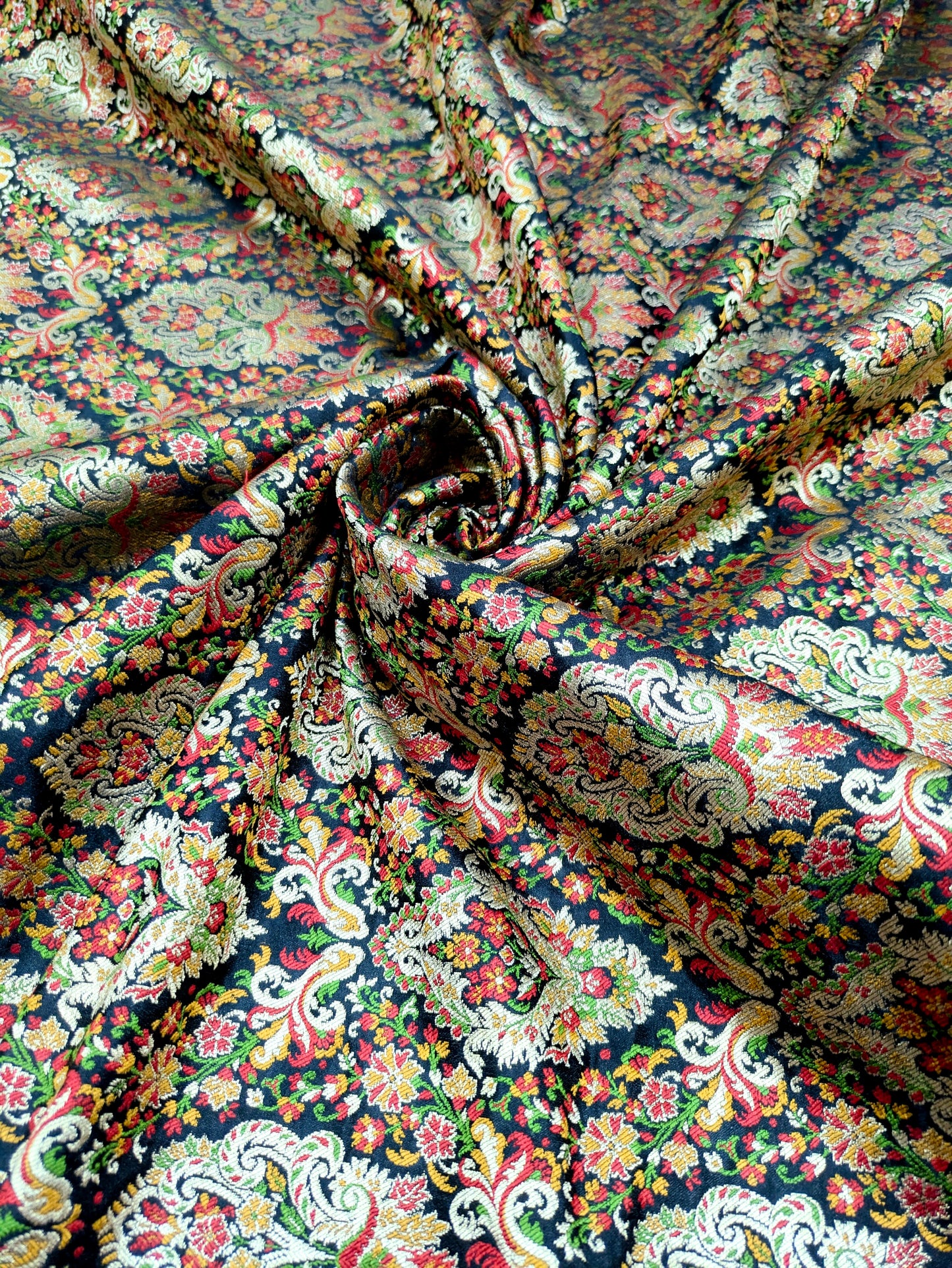 Brocade fabric Jacquard damask fabric Dressmaking Supplies Wedding bridal fabric DIY craft fabric Silk dress Brocade fabric by the yard NFAF507