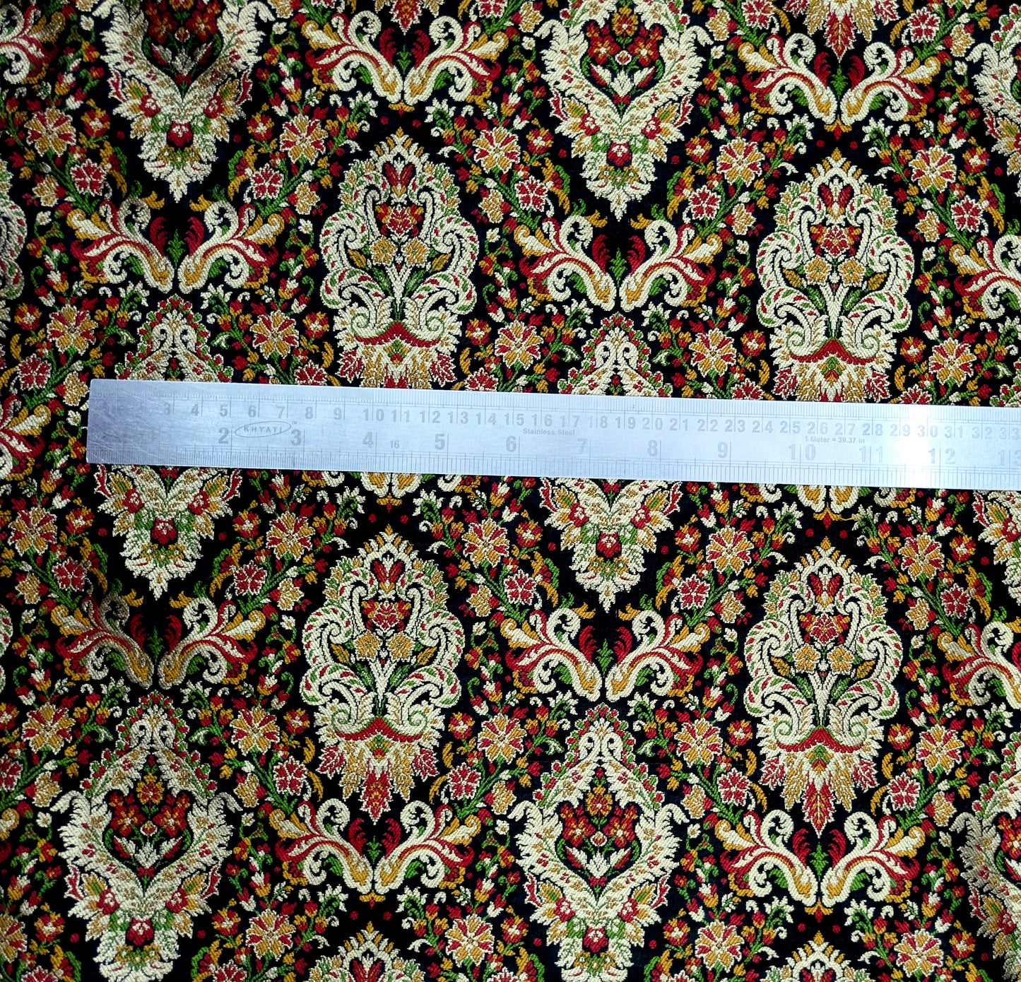 Brocade fabric Jacquard damask fabric Dressmaking Supplies Wedding bridal fabric DIY craft fabric Silk dress Brocade fabric by the yard NFAF507