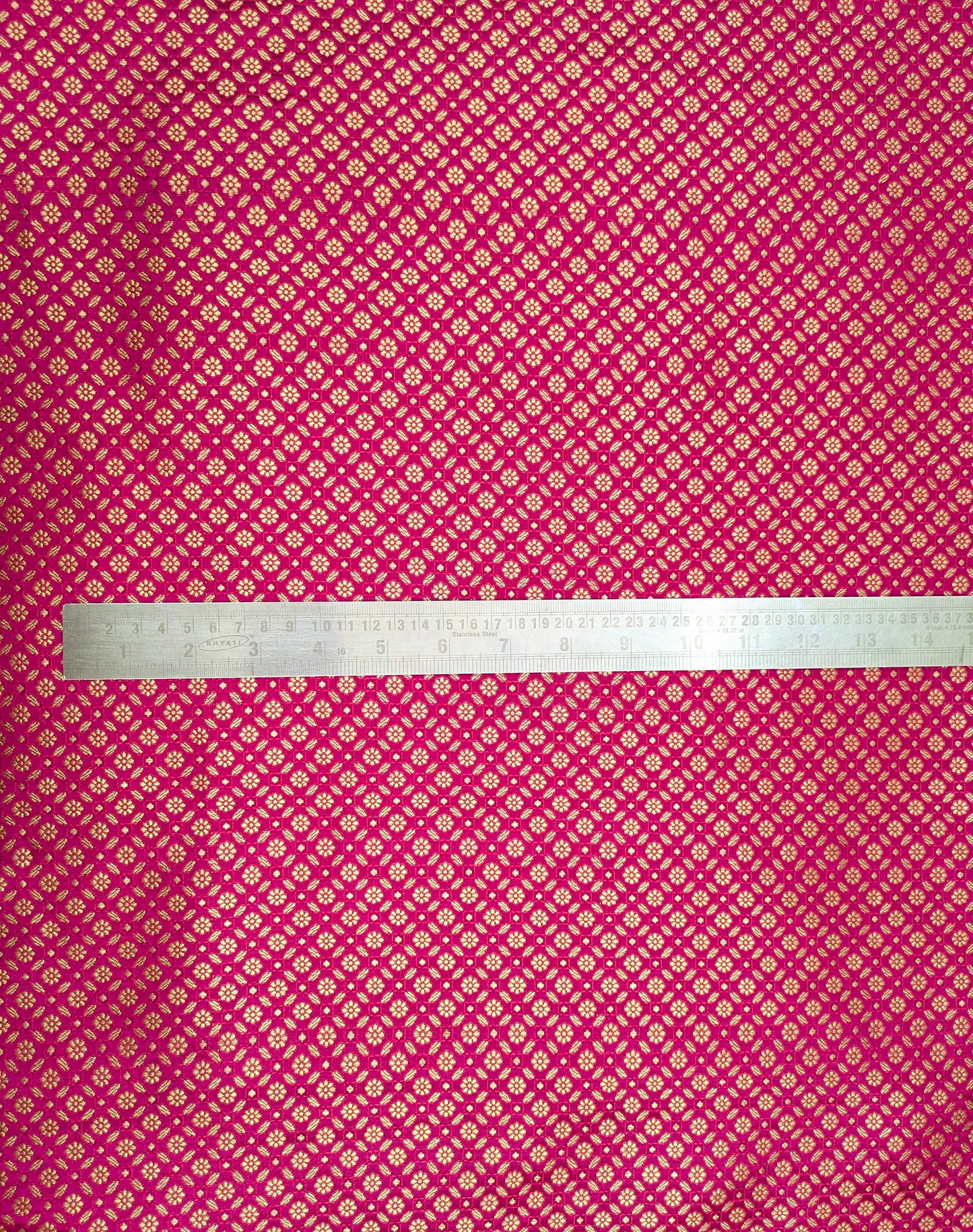 Banarasi brocade fabric, Pink and gold jacquard brocade, Home décor fabric, Wedding inspiration, Gothic fabric, Theatre costume, Lace brocade - NFAF518