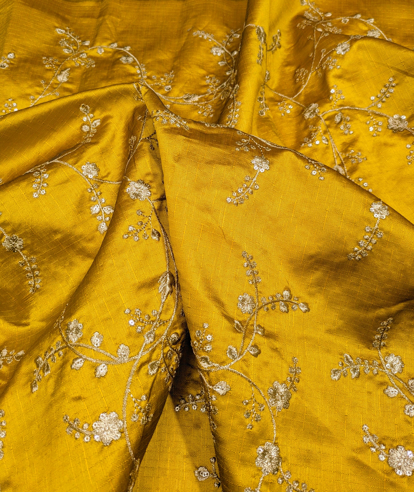 Rust and gold embroidered fabric, Wedding dress, Bridesmaid dress, Indian fabric, Luxury fabric, Haute couture, Fashion fabric - NFAF559