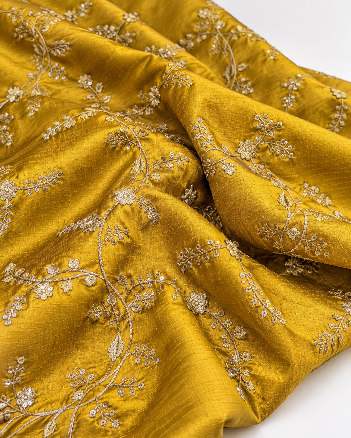 Rust and gold embroidered fabric, Wedding dress, Bridesmaid dress, Indian fabric, Luxury fabric, Haute couture, Fashion fabric - NFAF559
